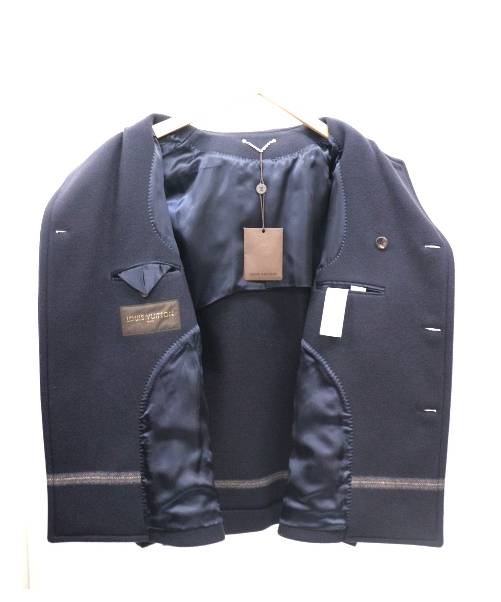 中古・古着通販】LOUIS VUITTON (ルイ・ヴィトン) Pコート ネイビー