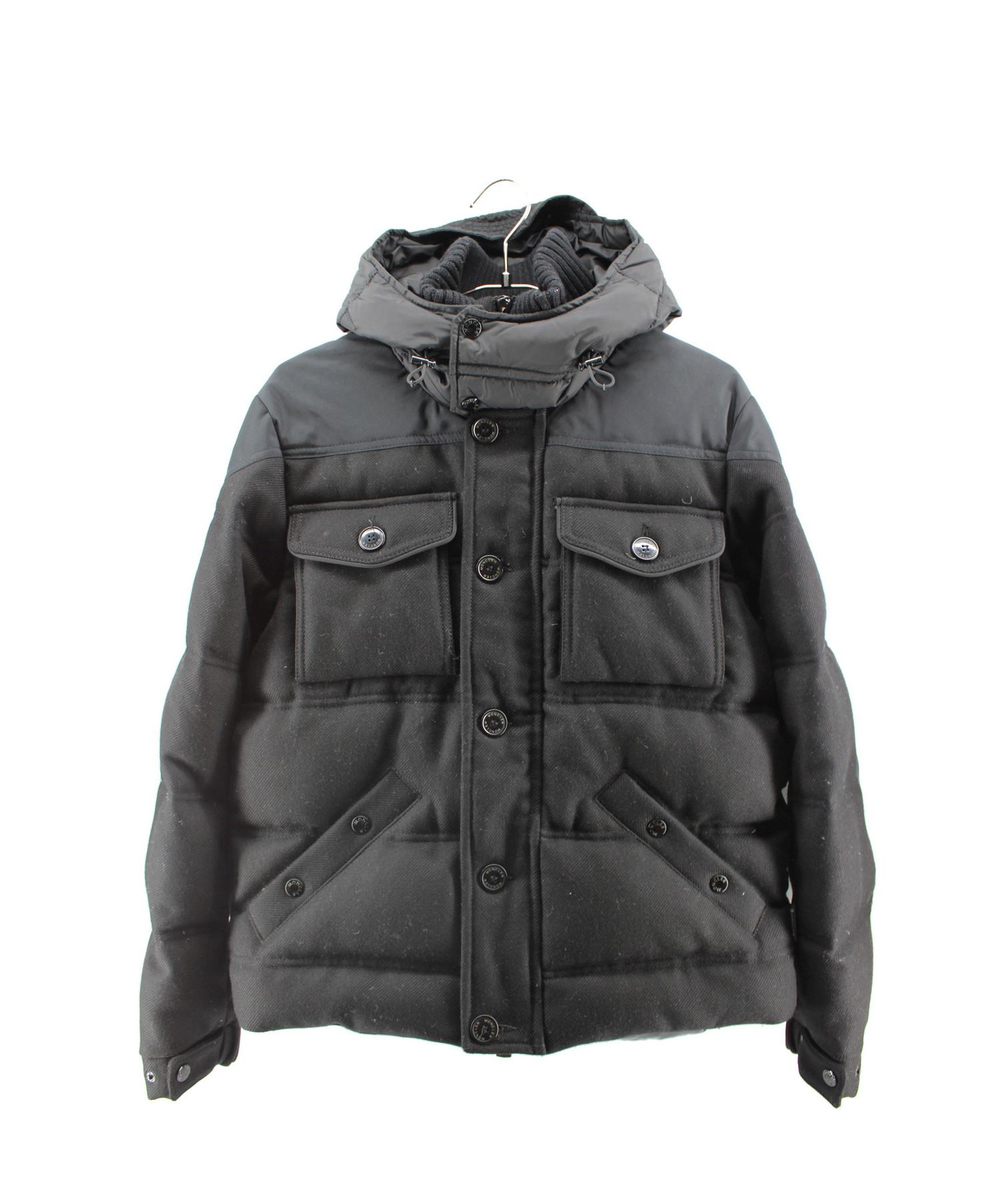 中古・古着通販】MONCLER (モンクレール) ウール×ナイロン切替ダウン 