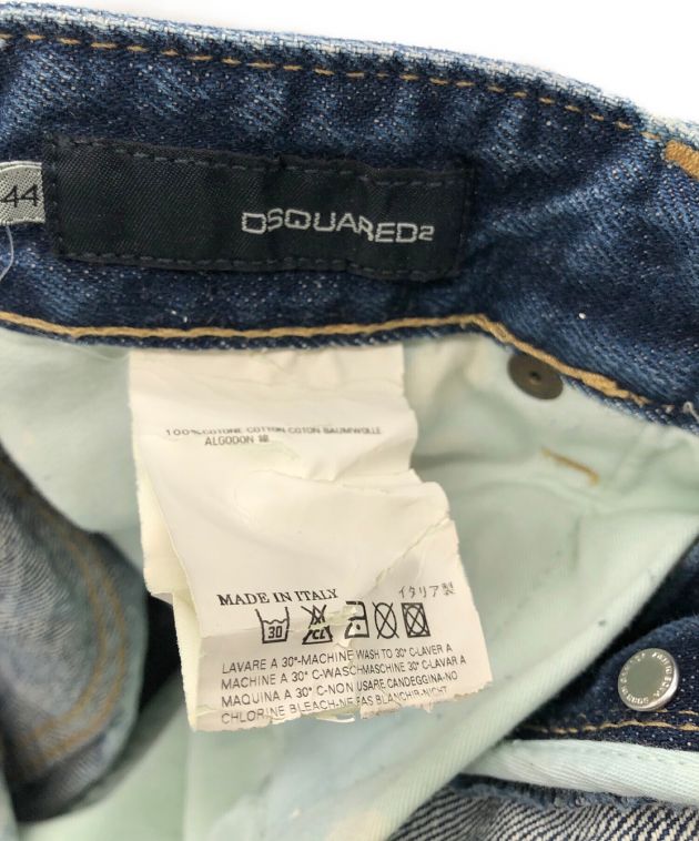 新品 ［訳あり］希少 サイズ46【D SQUARED2】タグありデニム 中古・古着通販】DSQUARED2 (ディースクエアード) ブリーチデニム