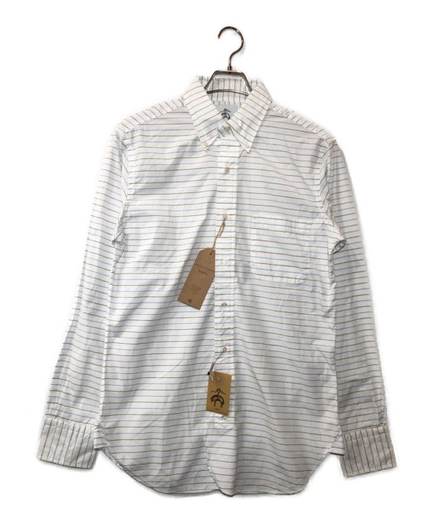 【未使用】BLACK FLEECE ブラックフリース　ボタンダウンシャツ　米国製 BLACK FLEECE by BROOKS BROTHERS ブラックフリース 白 ボタンダウン