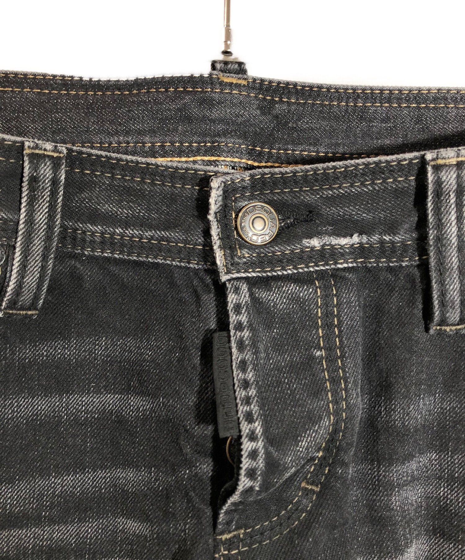 中古・古着通販】DSQUARED2 (ディースクエアード) ブラックデニム 