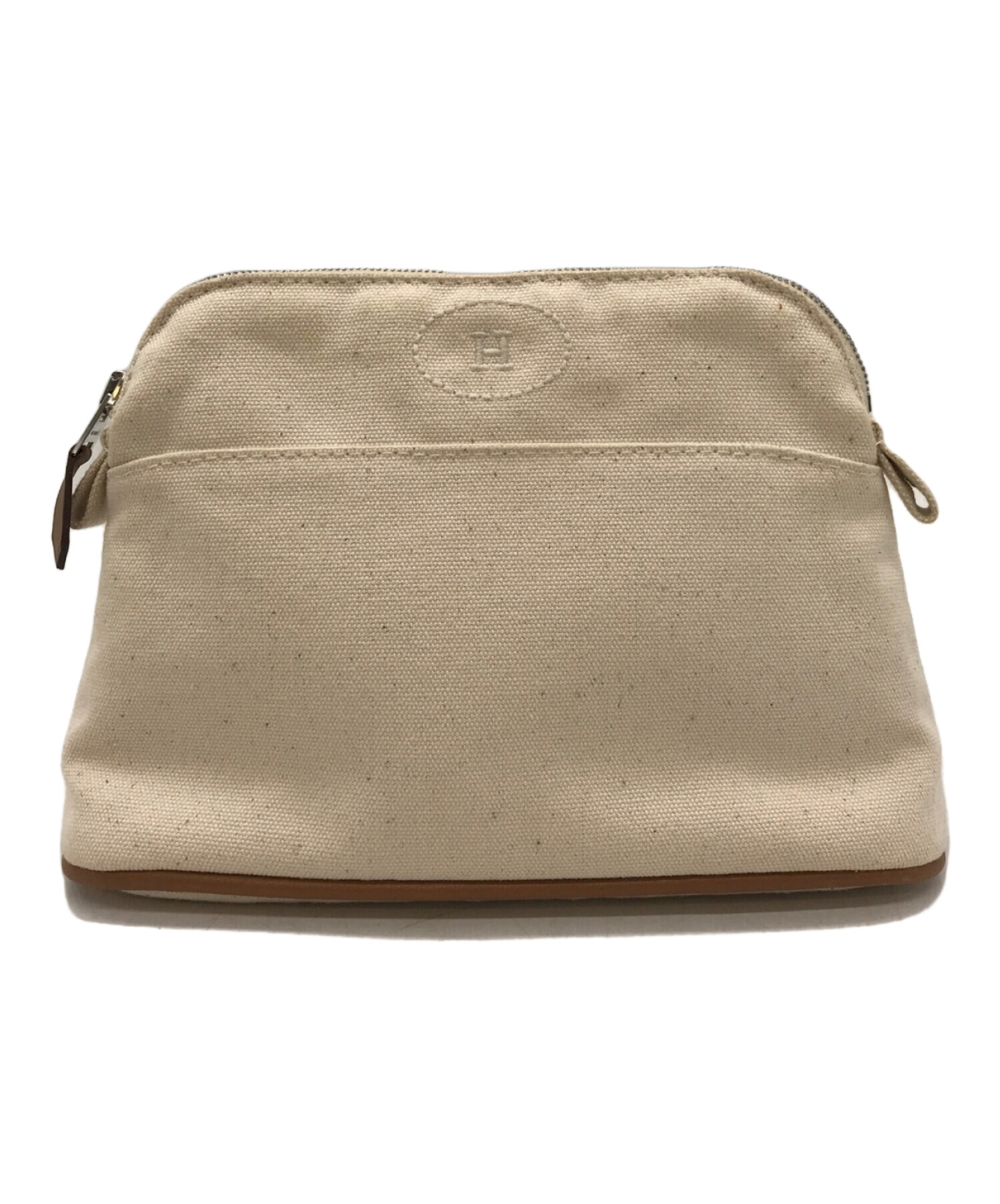 中古・古着通販】HERMES (エルメス) ボリードポーチミニ ベージュ 