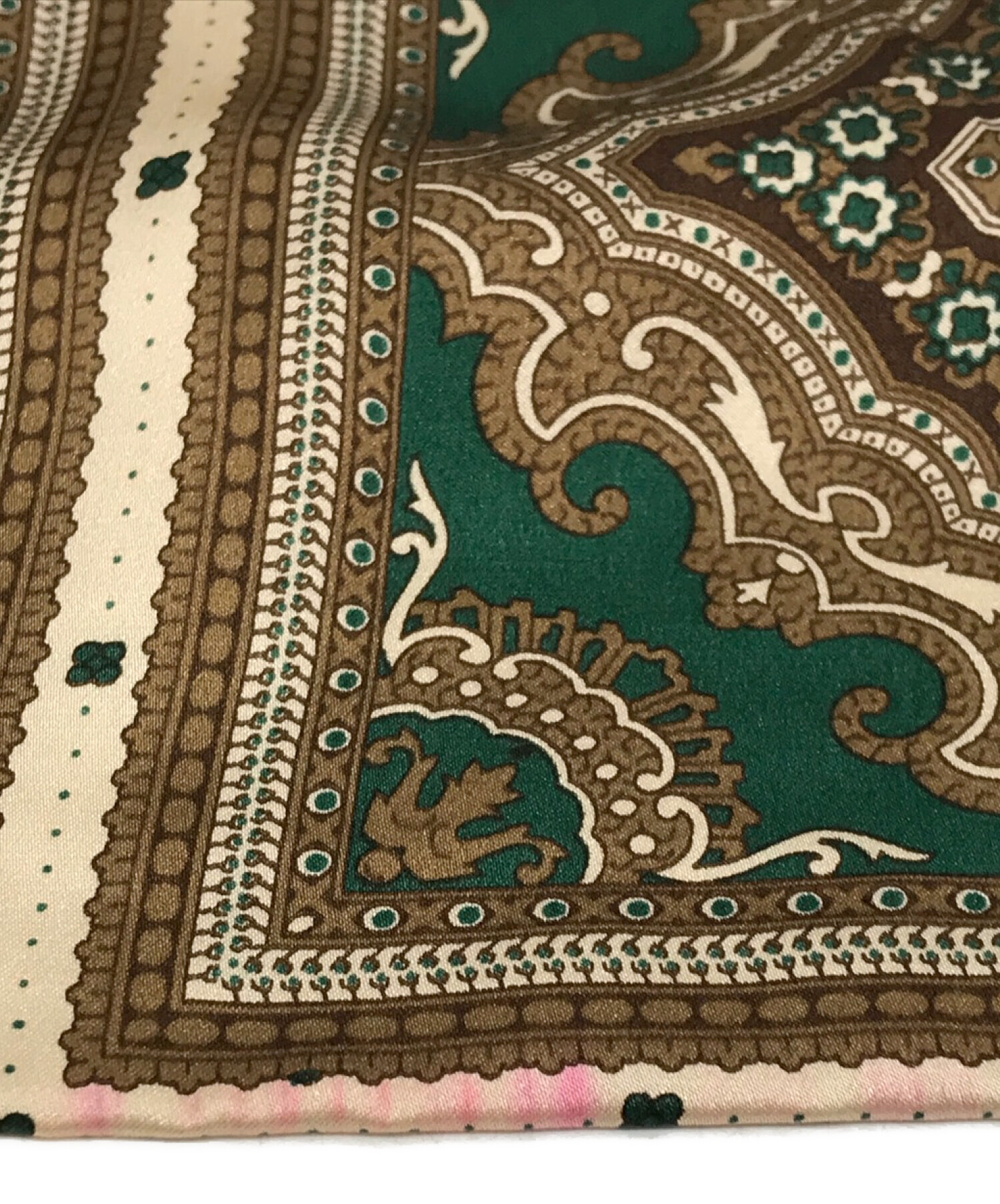 中古・古着通販】ZILLI (ジリー) シルクスカーフ ベージュ｜ブランド