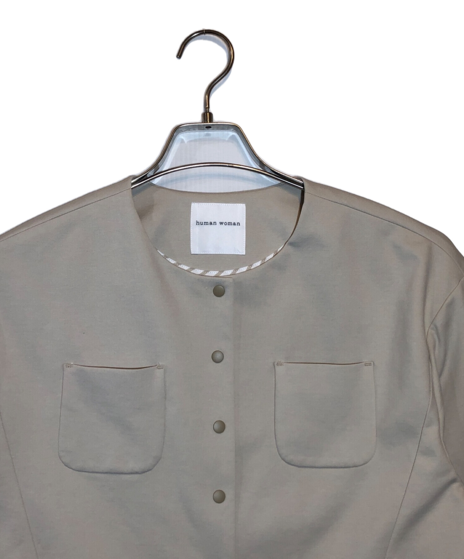 24SS　CHEVAL×human womanコットンハイゲージポンチジャケット 24SS CHEVAL×human womanコットンハイゲージポンチジャケット human