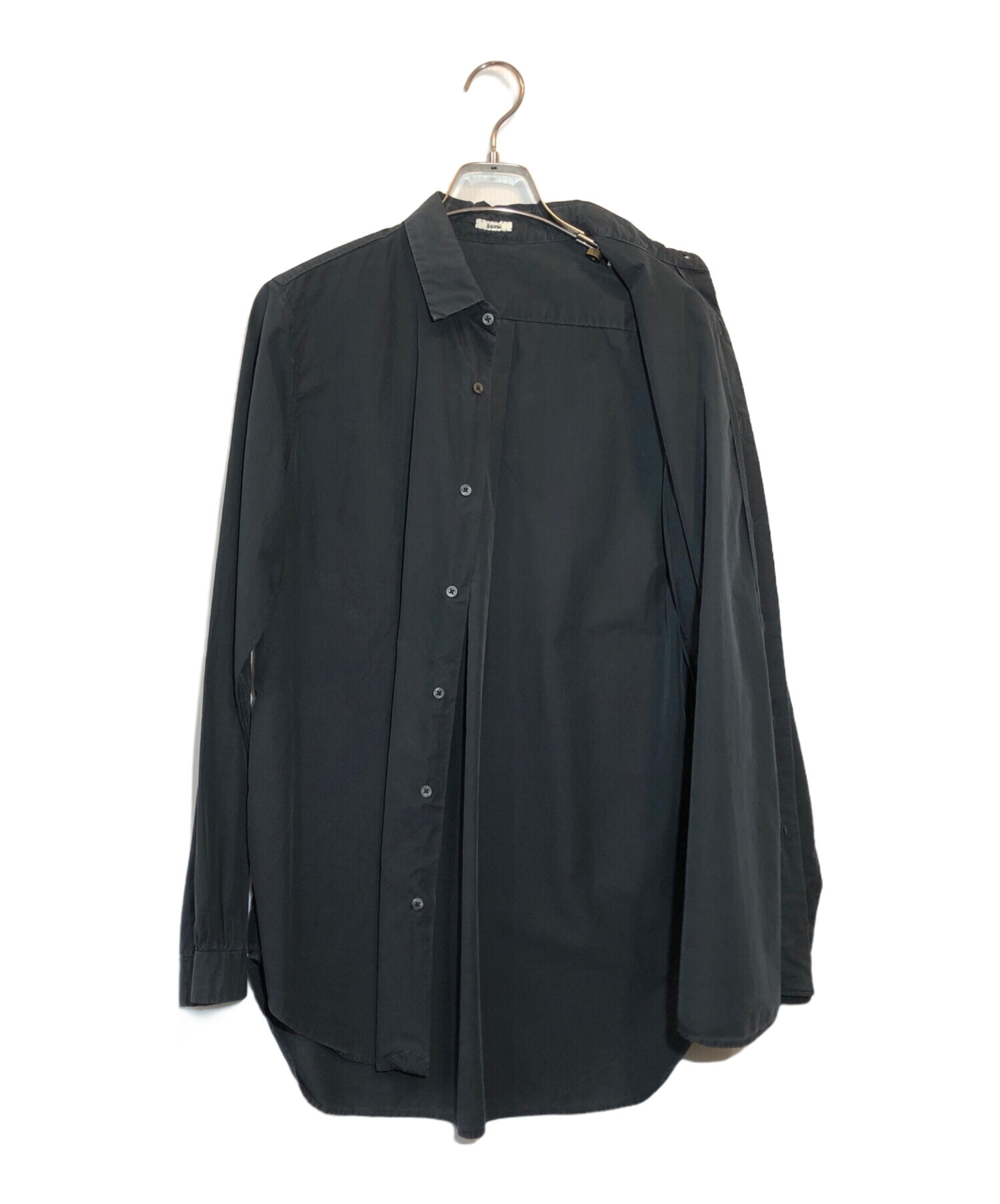 中古・古着通販】kaval (カヴァル) コットンシャツ ブラック サイズ