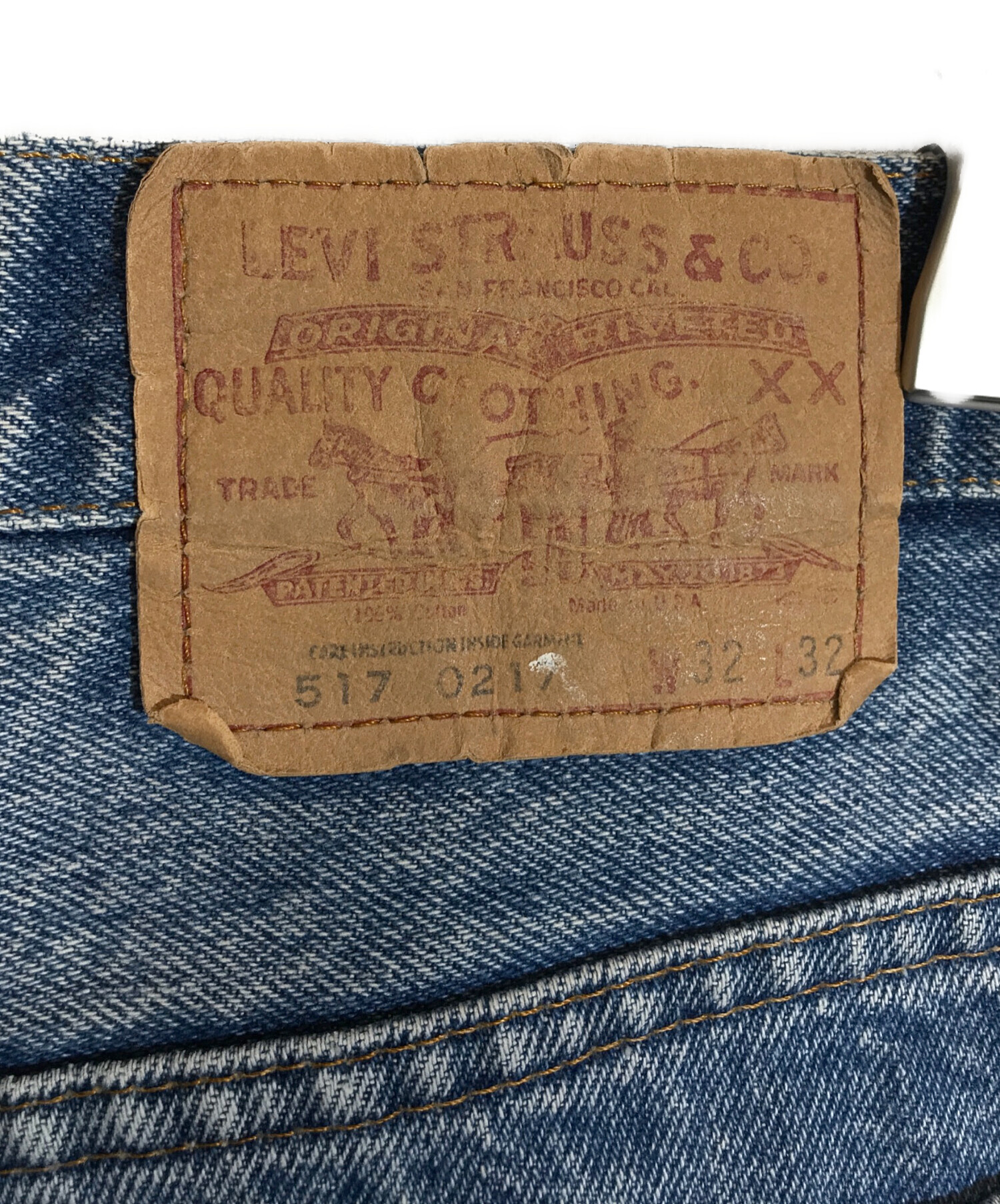 中古・古着通販】LEVI'S (リーバイス) 66前期517デニムパンツ
