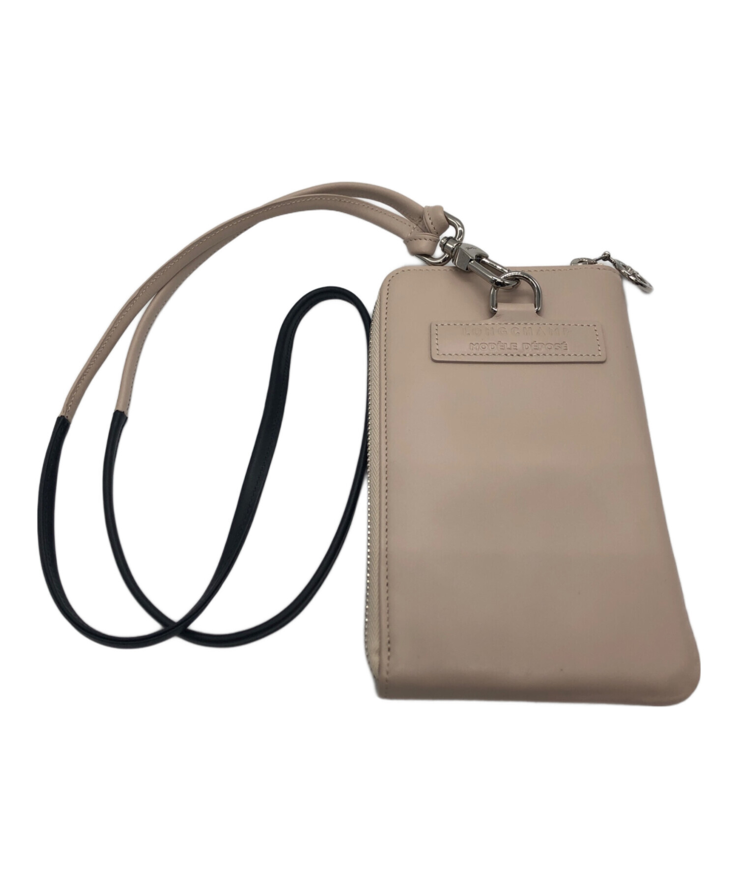 中古・古着通販】LONGCHAMP (ロンシャン) ショルダーポーチ ベージュ 