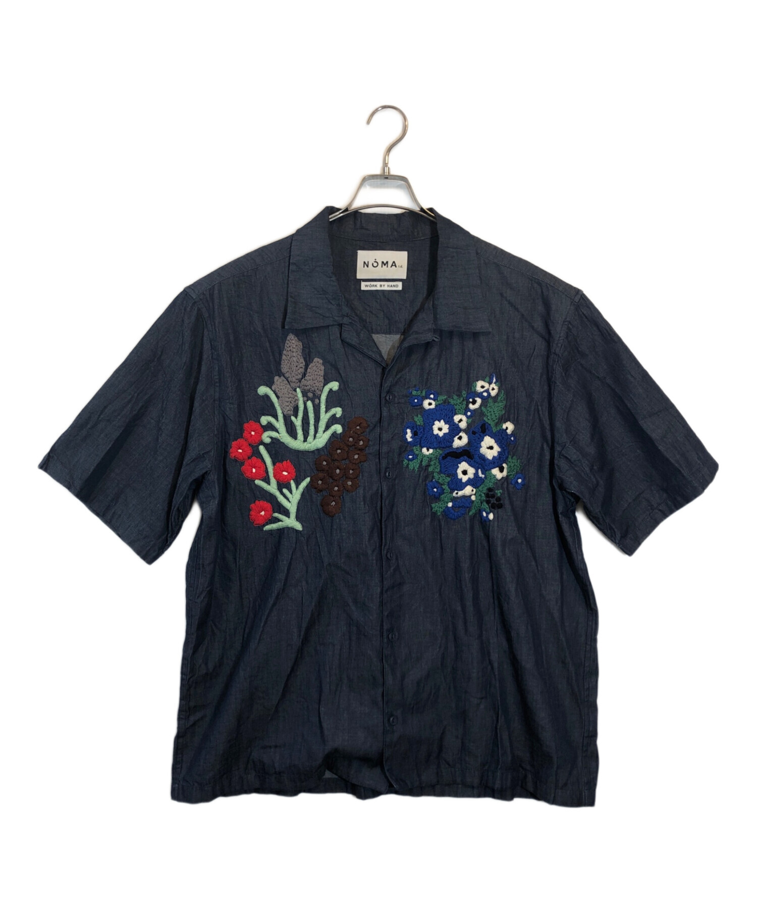 中古・古着通販】NOMA t.d. (ノーマティーディー) 半袖刺繍シャツ