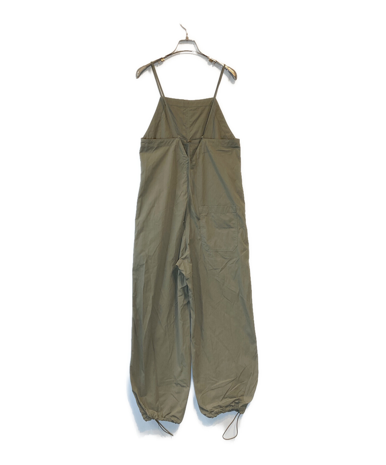美品 Spick & Span ナイロンオックスコンビネゾン 　カーキ 中古・古着通販】Spick and Span (スピックアンドスパン) ナイロン
