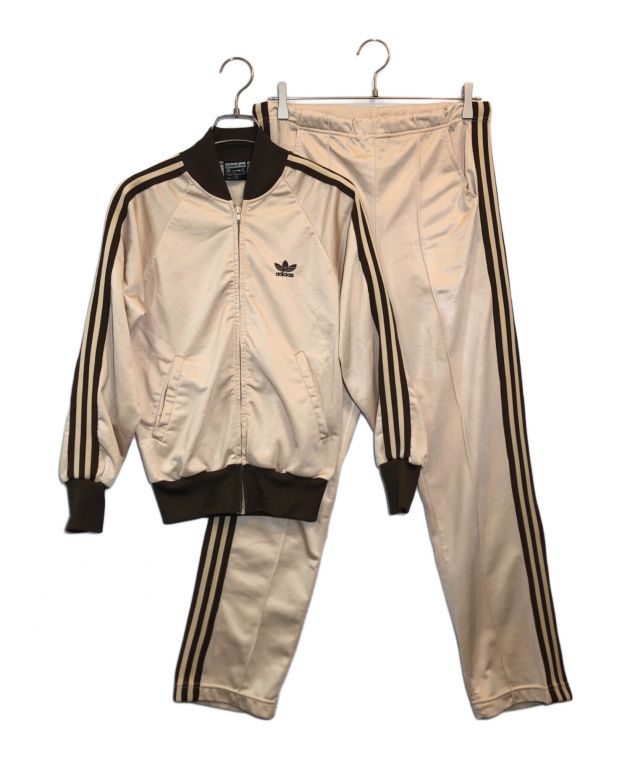 00s adidas アディダス　ナイロンジャケット　セットアップ　ベージュ 中古・古着通販】adidas (アディダス) ATPセットアップジャージ