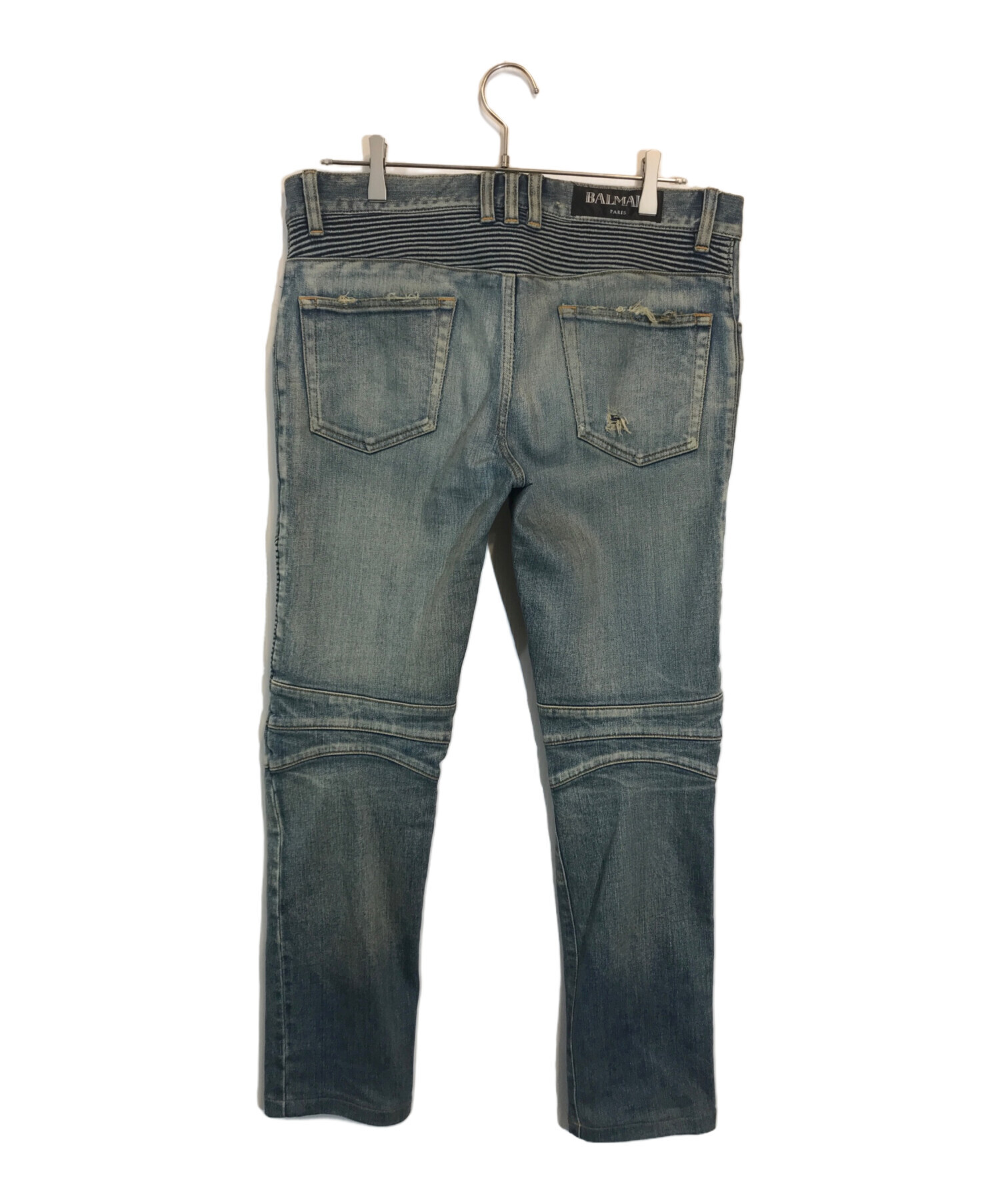 中古・古着通販】BALMAIN (バルマン) デニムパンツ インディゴ サイズ 