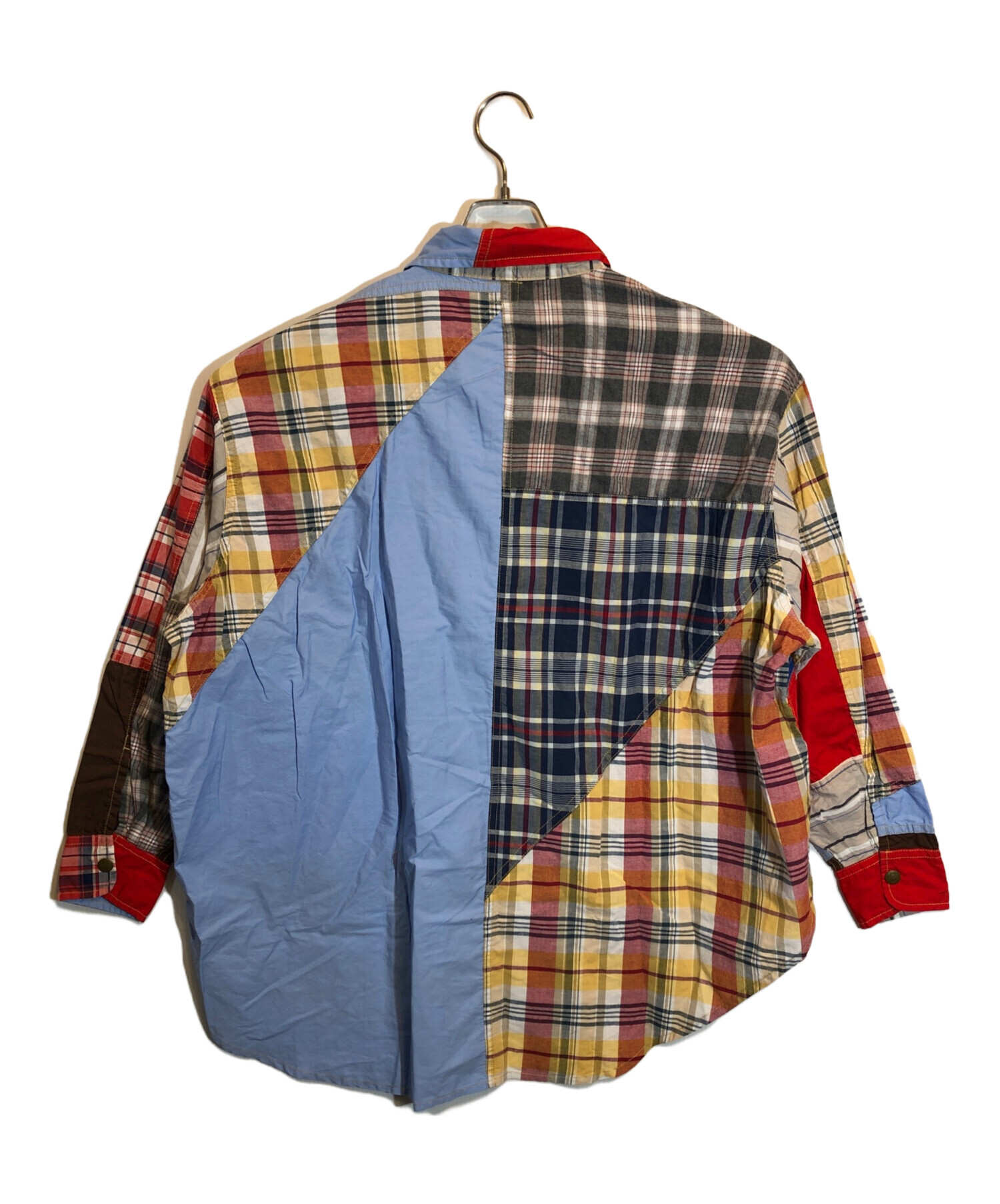 エヌハリウッド オンブレ チェック シャツ シャドー マルチカラー　L〜XL相当 エヌハリウッド オンブレ チェック シャツ シャドー マルチ