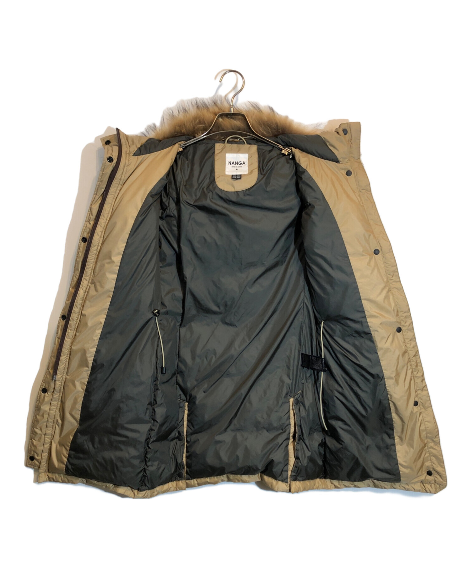 中古・古着通販】NANGA (ナンガ) オーロラダウンハーフコート ブラウン