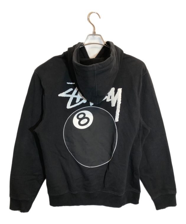 ステューシー STUSSY 8BALL ZIP パーカー Lサイズ ブラック STUSSY 8