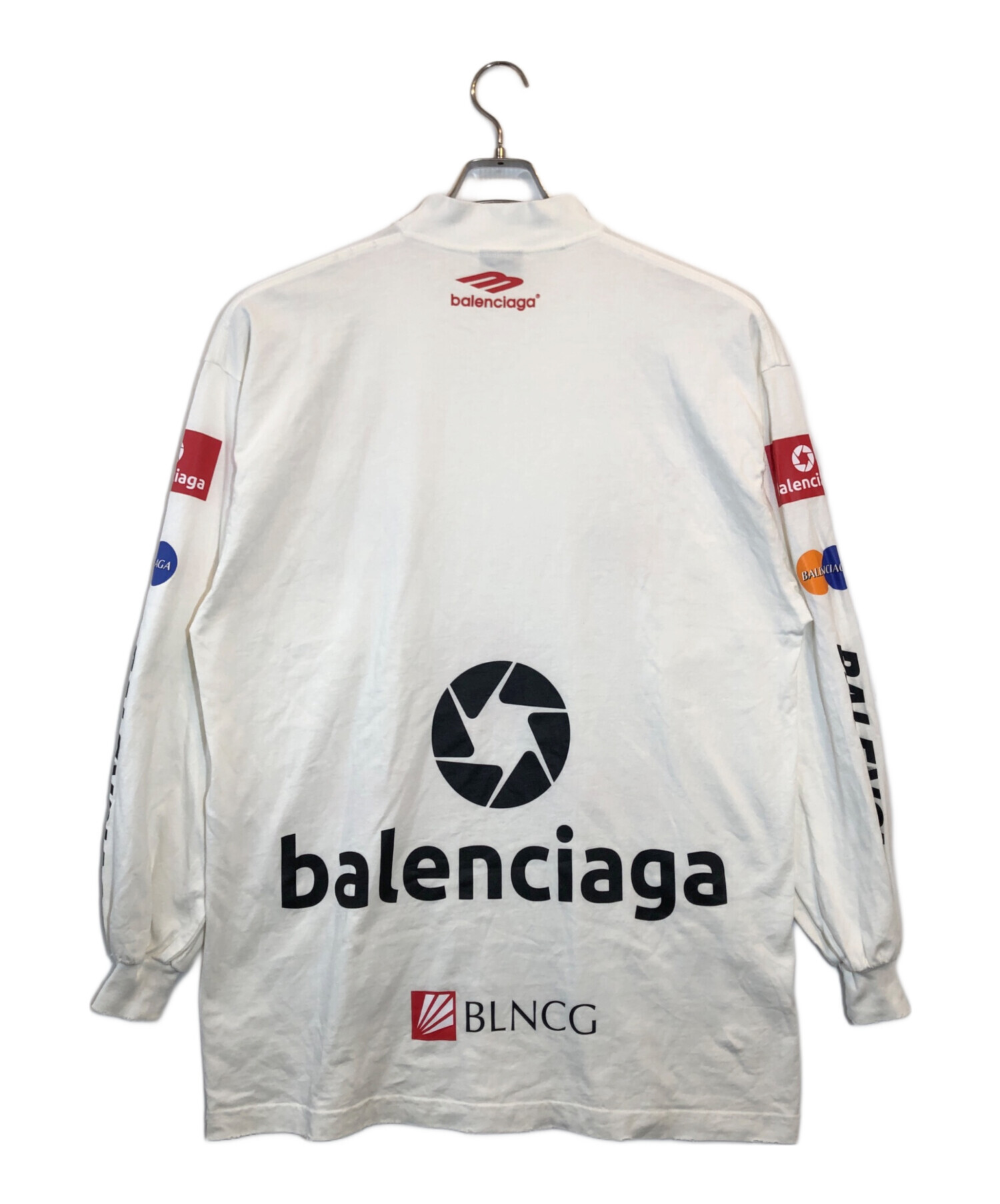 BALENCIAGA バレンシアガ トップス L ホワイト メンズ 中古・古着通販】BALENCIAGA (バレンシアガ) トップリーグロング