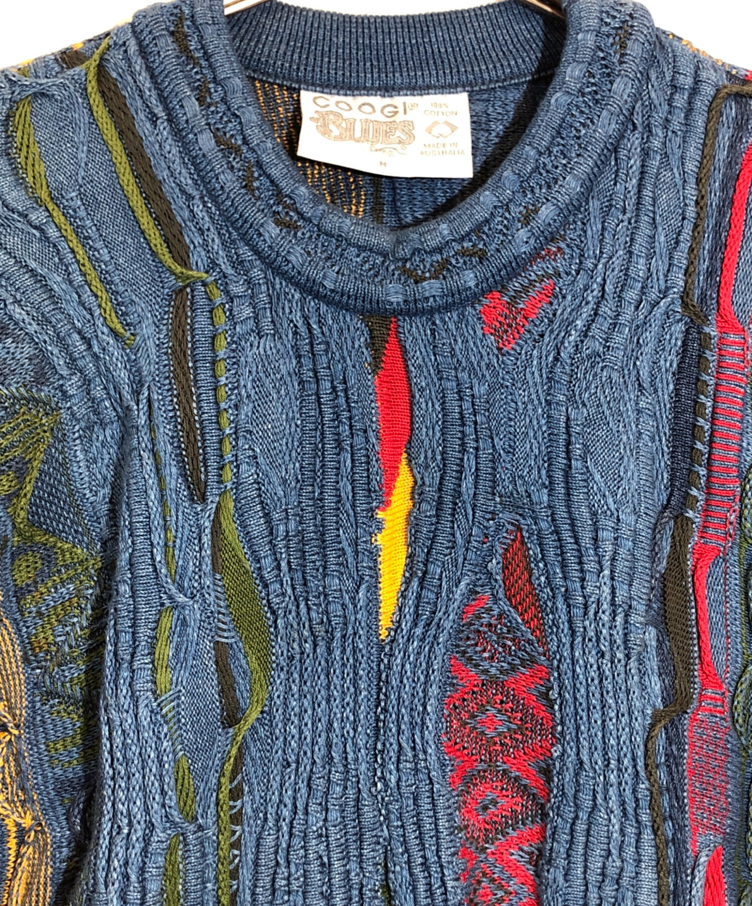 中古・古着通販】Coogi (クージー) オーバーサイズ3Dニット ブルー