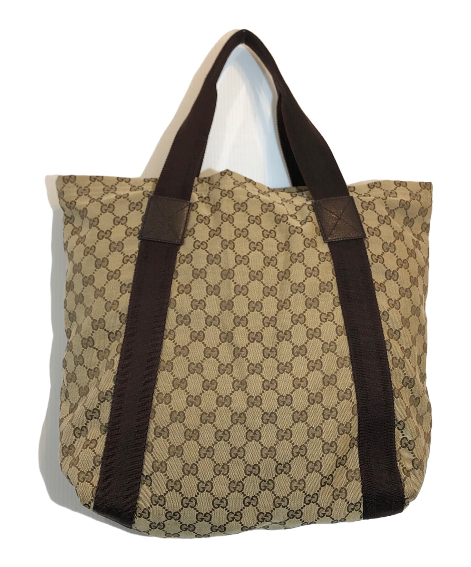 GUCCI GGパターン トートバッグ ブラウンラルフローレンダウン
