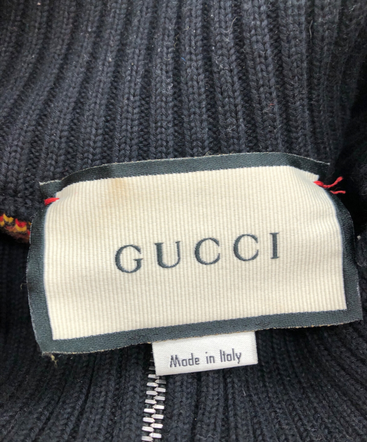中古・古着通販】GUCCI (グッチ) 20AW GGスタージップアップニット 