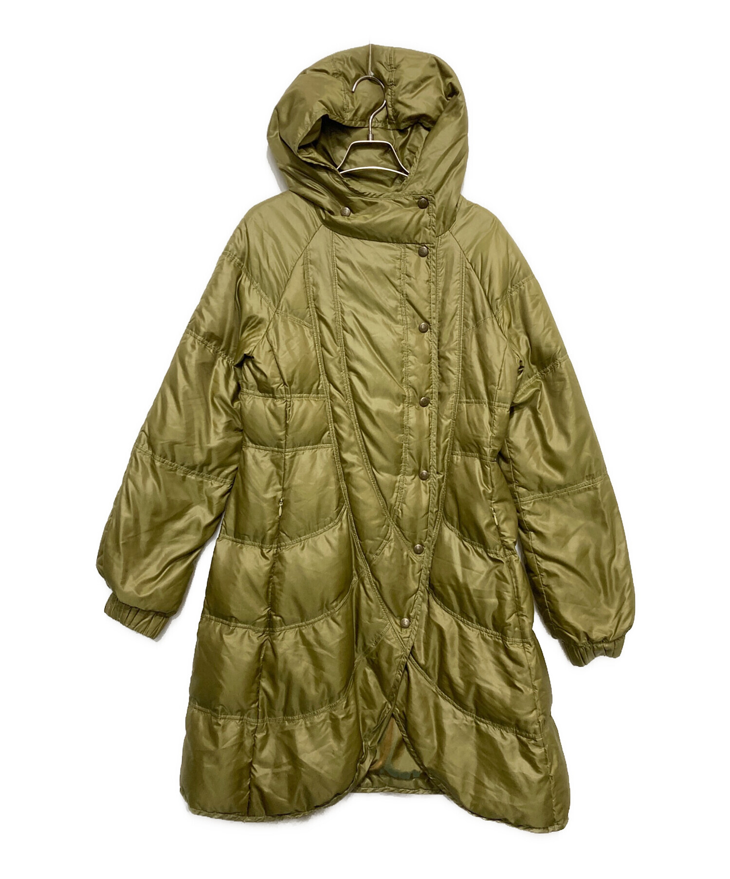 中古・古着通販】io comme io (イオコムイオ) ダウンコート カーキ
