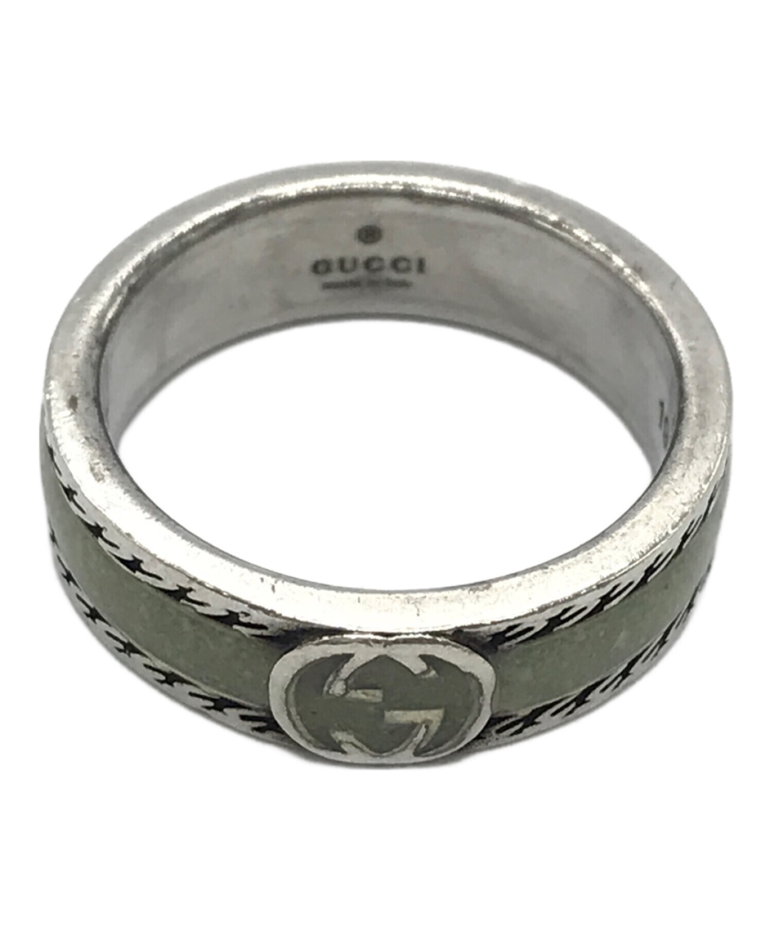 中古・古着通販】GUCCI (グッチ) インターロッキングGリング シルバー