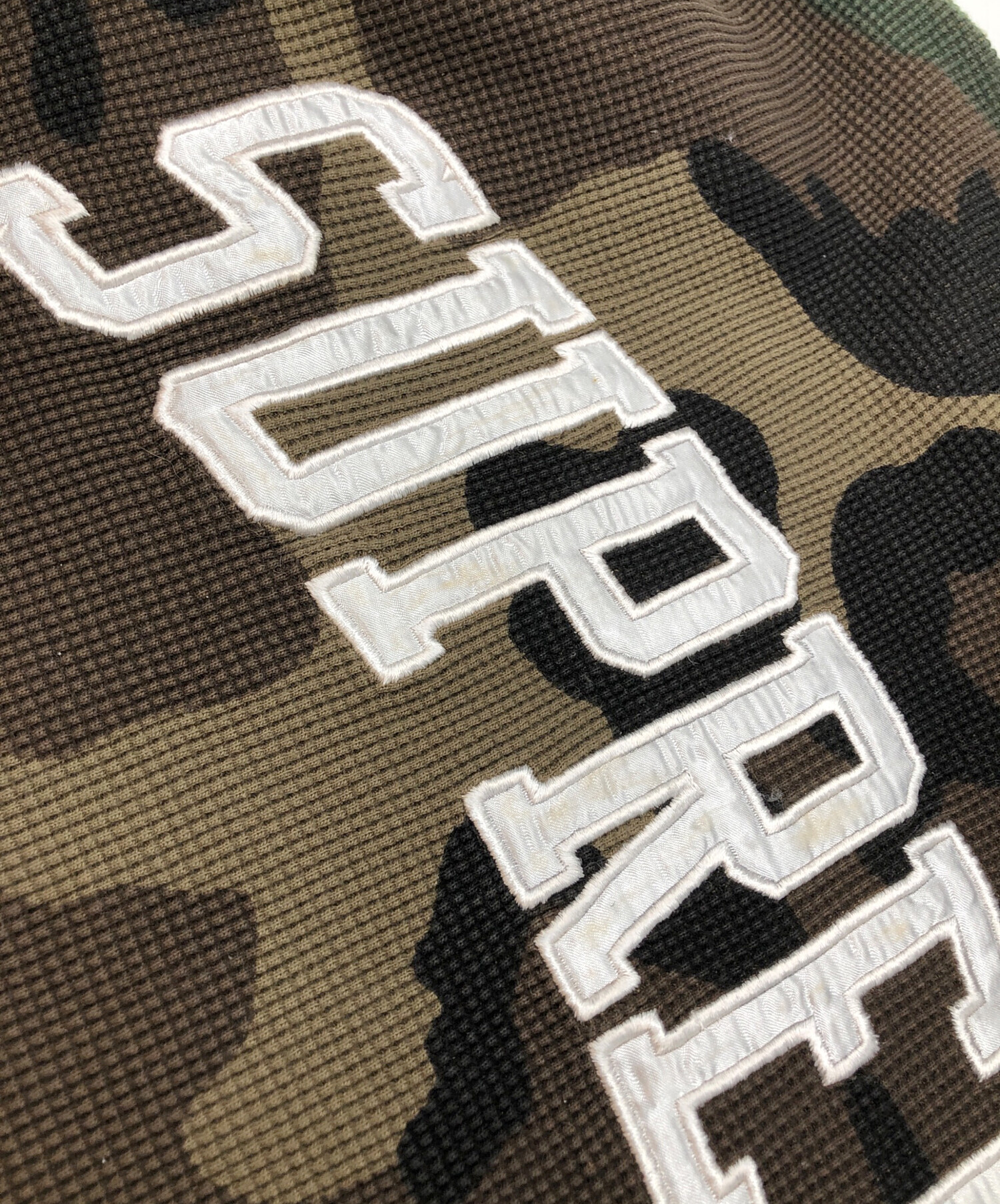 Supreme 迷彩柄サーマルパーカー　Lサイズ シュプリーム SUPREME サーマル プルオーバー パーカー 迷彩 カモフラ