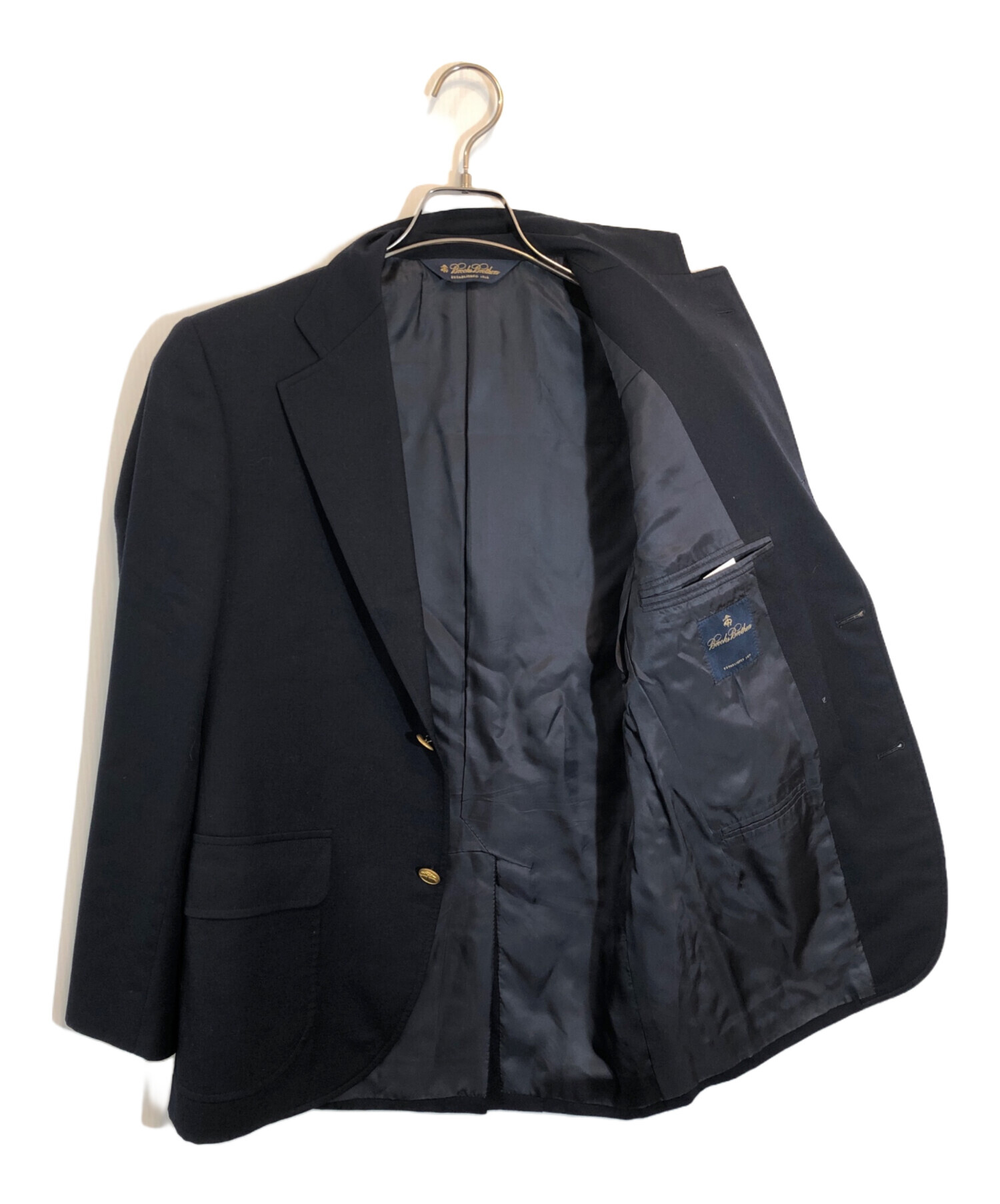希少BrooksBrothersブルックスブラザーズブレザーネイビーM BROOKS BROTHERS Brooks Brothers × WAIPER ブルックス
