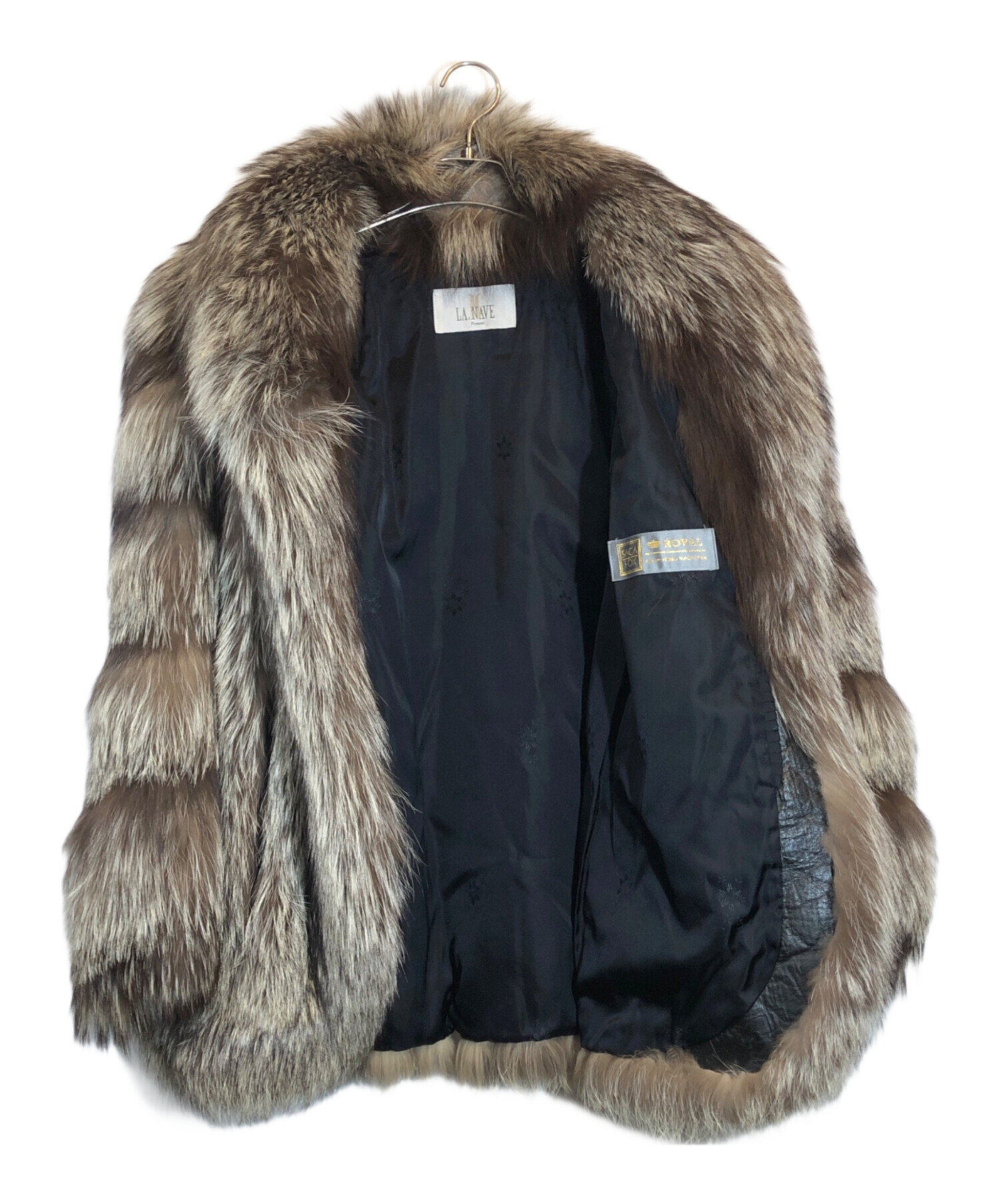 【未使用保管品】SAGA FOX ブラウンファーコート　本毛皮コート 中古・古着通販】SAGA FOX (サガフォックス) ファーコート ブラウン