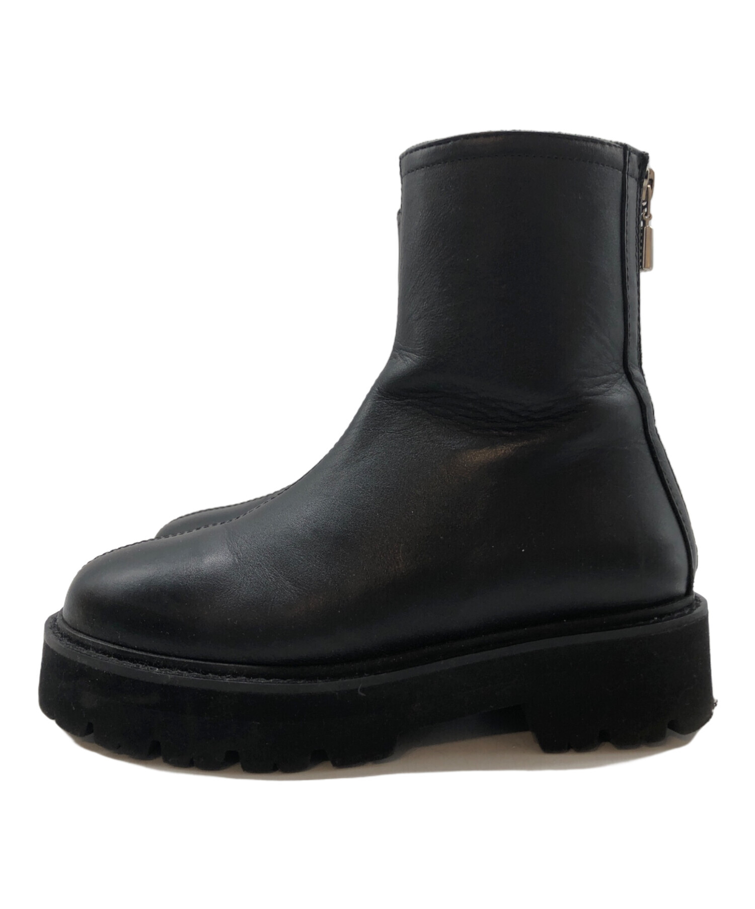 中古・古着通販】Caminando (カミナンド) BACK ZIP BOOTS ブラック