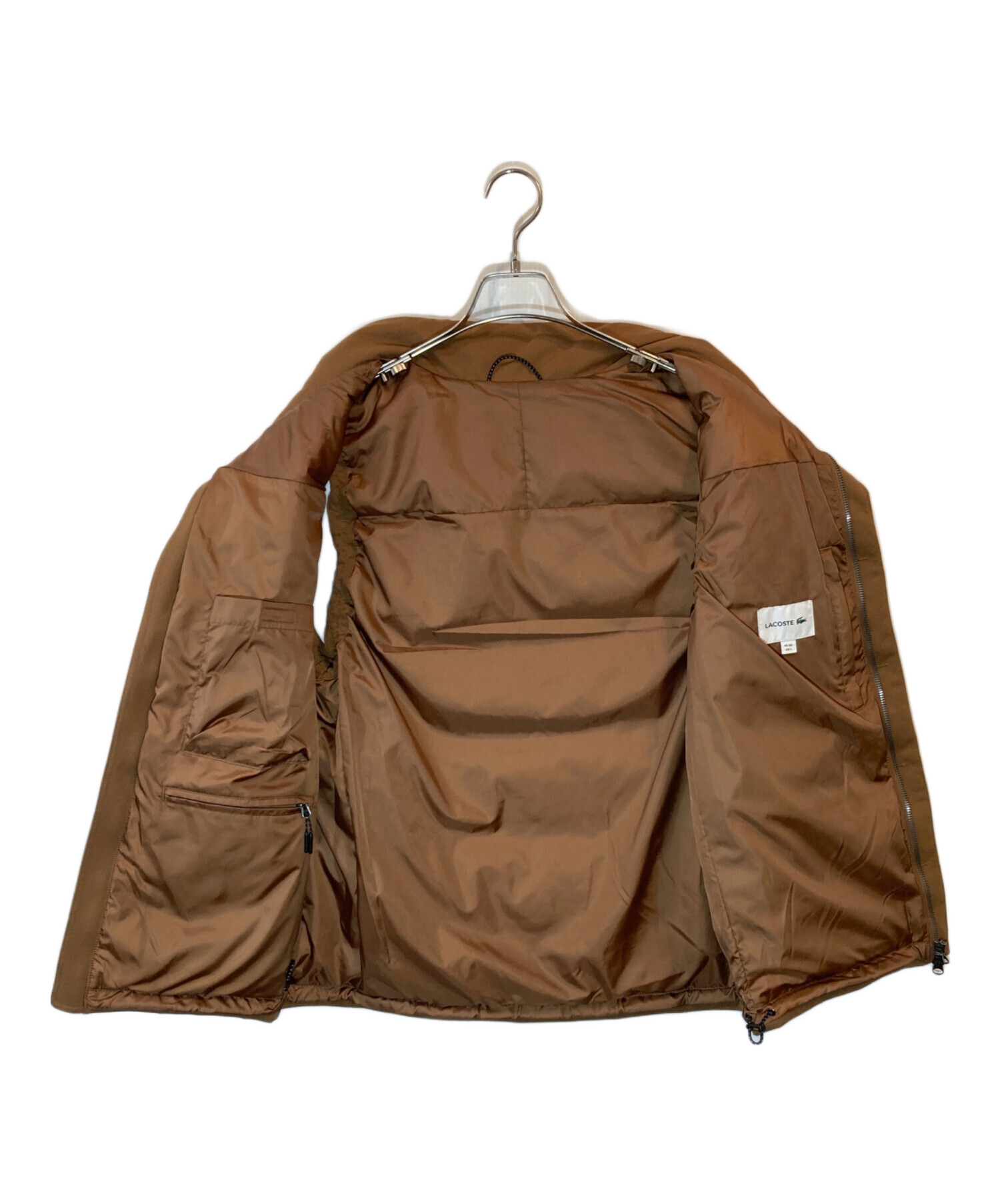 中古・古着通販】LACOSTE (ラコステ) ピケダウンベスト ブラウン