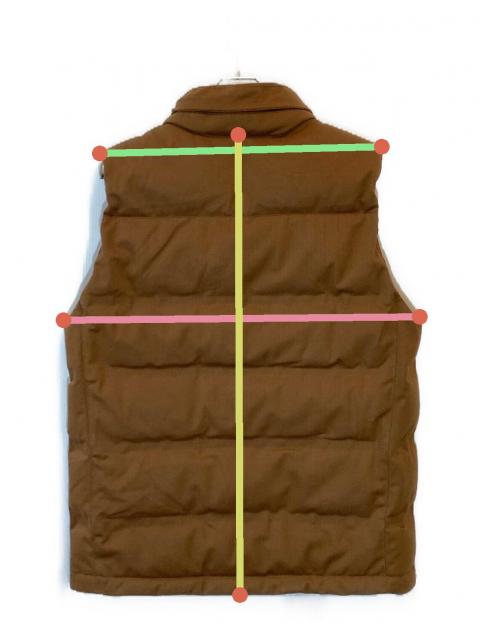 中古・古着通販】LACOSTE (ラコステ) ピケダウンベスト ブラウン