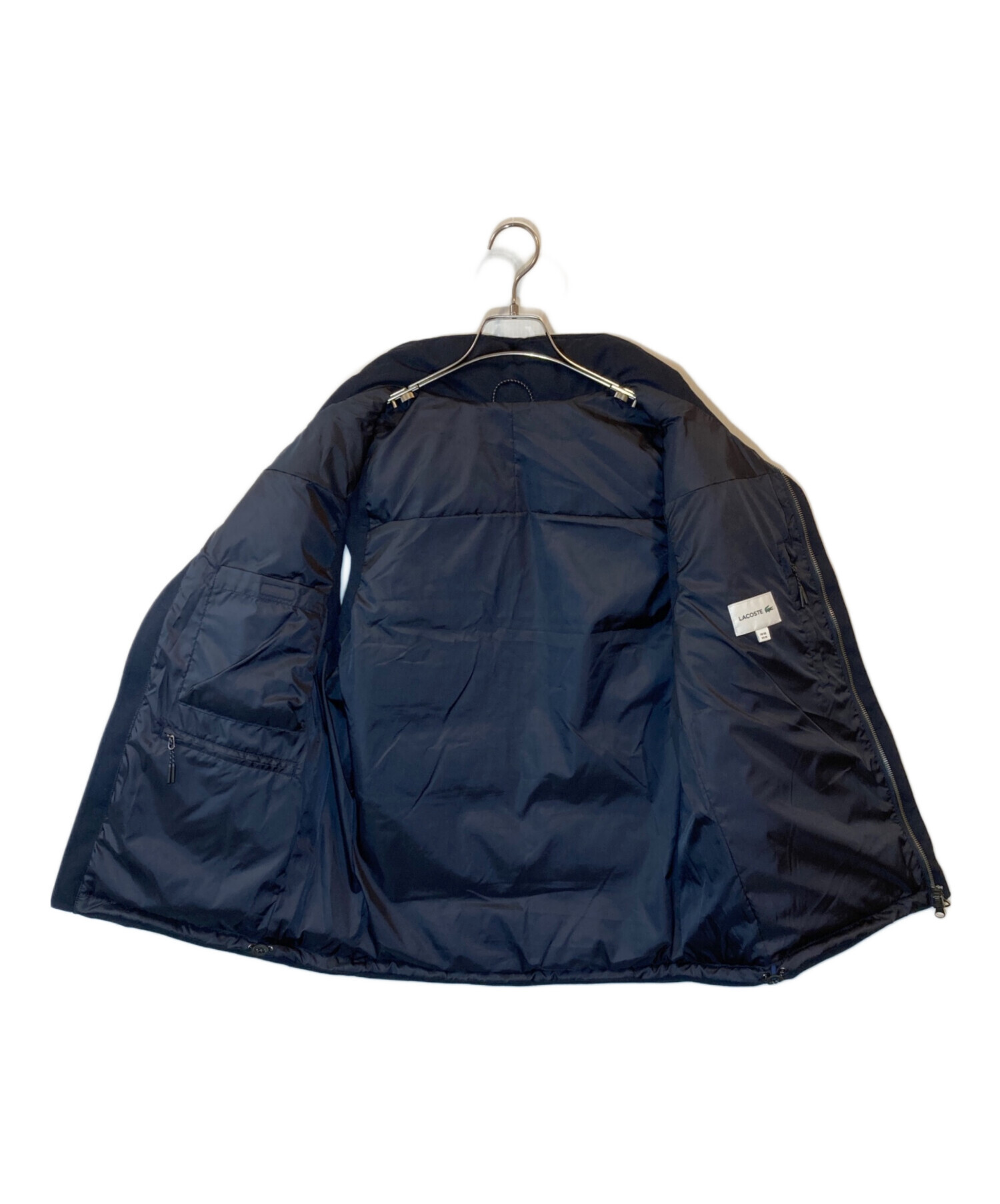 中古・古着通販】LACOSTE (ラコステ) ピケダウンベスト ネイビー 