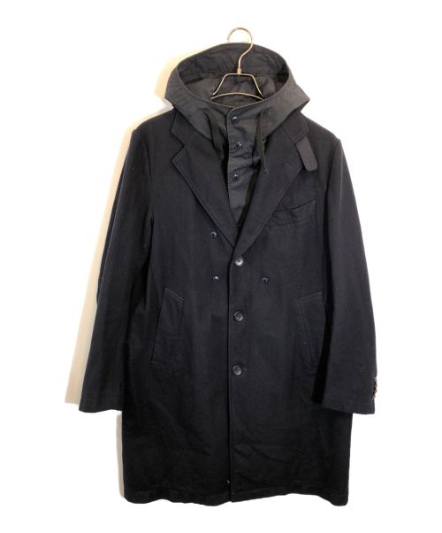 タグ付き エンジニアード ガーメンツ 着脱フード メルトン チェスターコート M 中古・古着通販】Engineered Garments (エンジニアド ガーメンツ