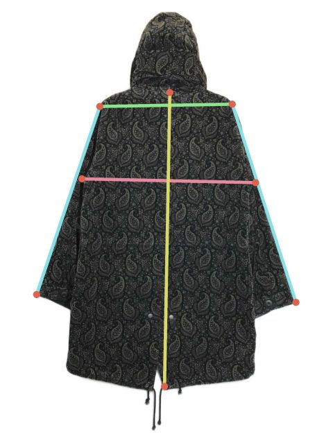 中古・古着通販】glamb (グラム) コーデュロイモッズコート ブラック