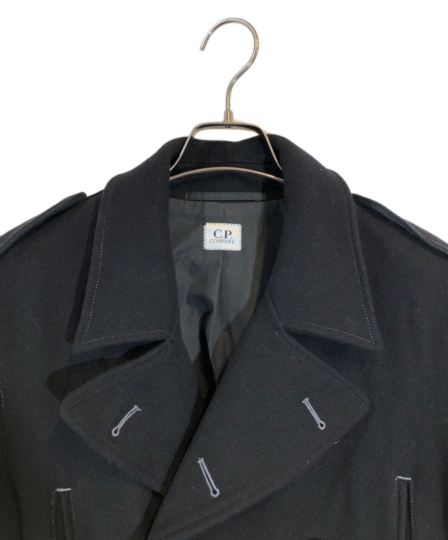 中古・古着通販】C.P COMPANY (シーピーカンパニー) Pコート ブラック