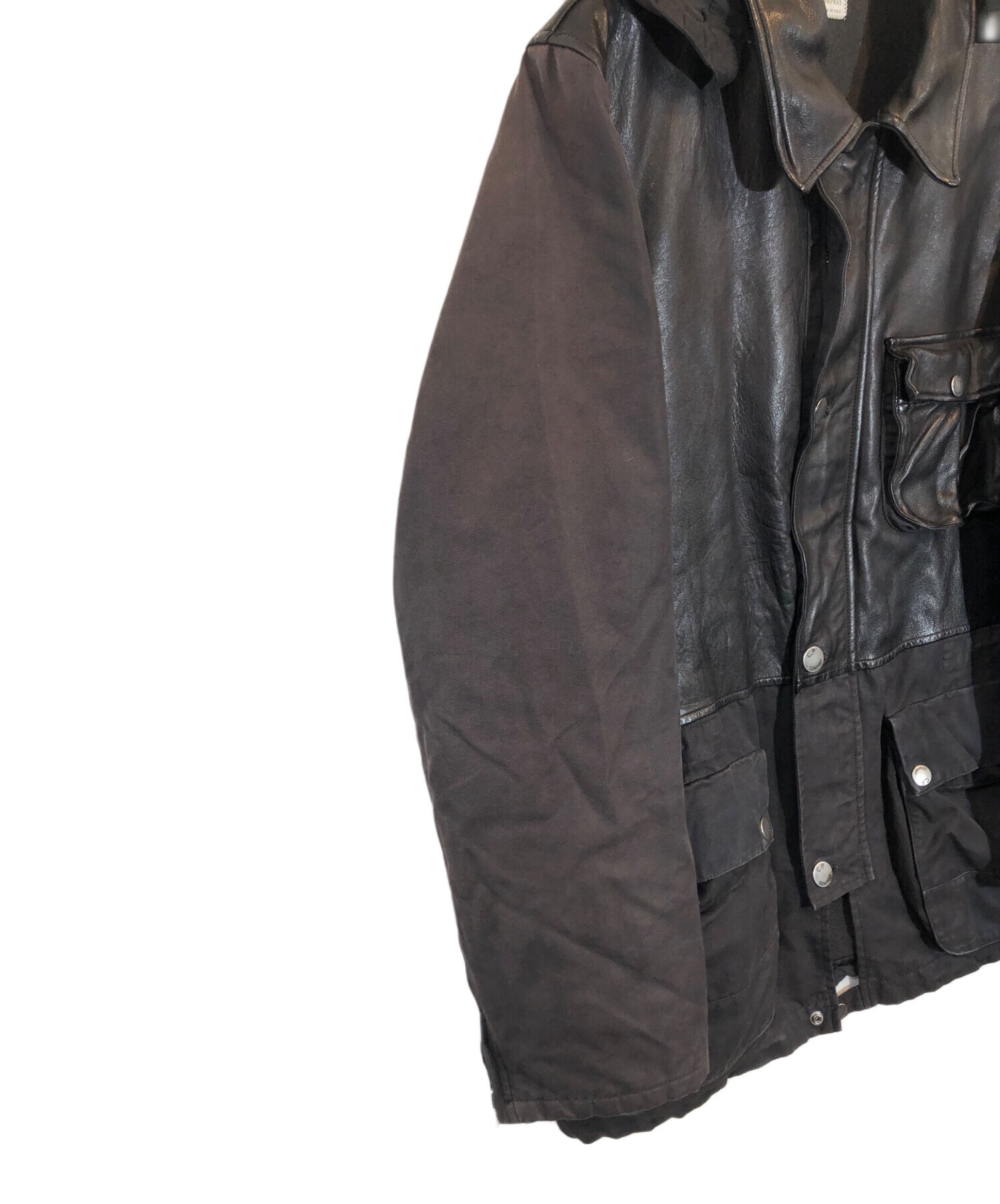 C.P COMPANY ゴーグルジャケット レザー切り替え サイズ48 C.P COMPANY ゴーグルジャケット レザー切り替え サイズ48