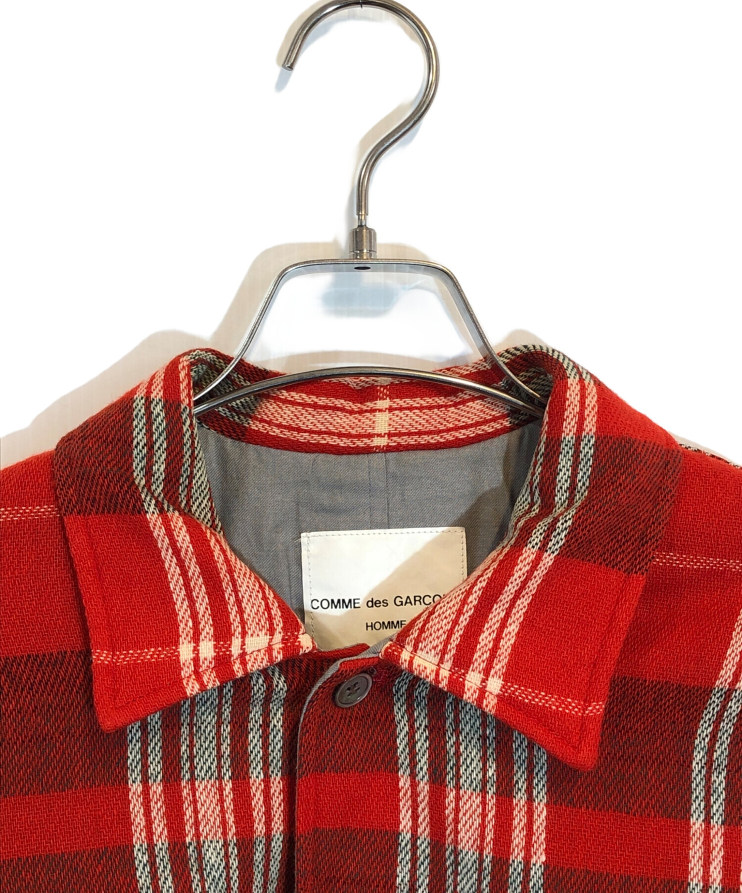 comme des garcons homme AD1997 ウールシャツ AD1997/アーカイブ】COMME des GARCONS HOMME 【90S/オープンカラー