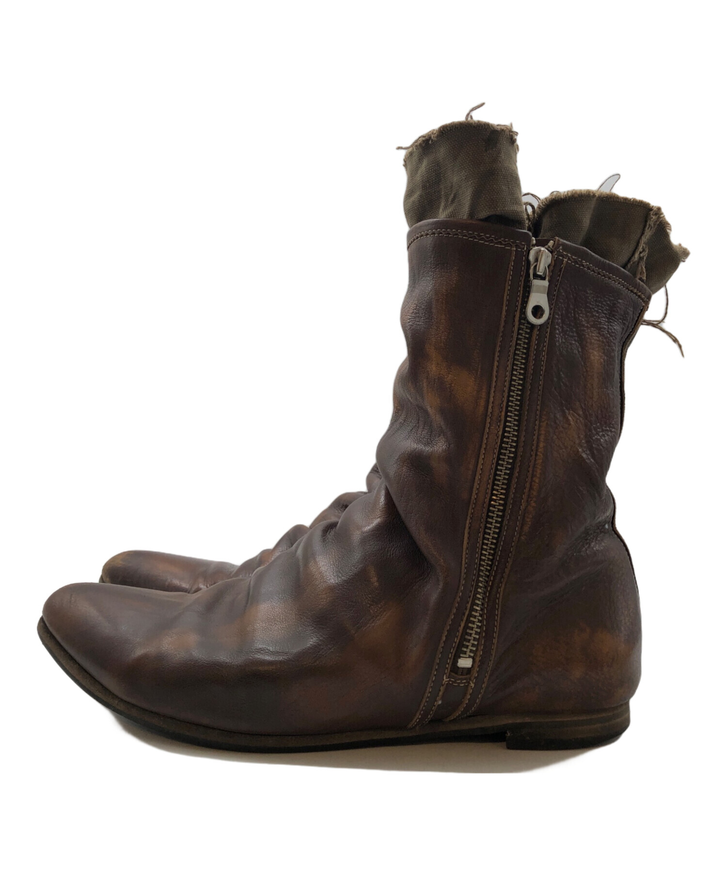 MIHARAYASUHIRO ミハラヤスヒロ　レースアップブーツ　茶　26.5 MIHARAYASUHIRO ミハラヤスヒロ レースアップブーツ 茶 26.5