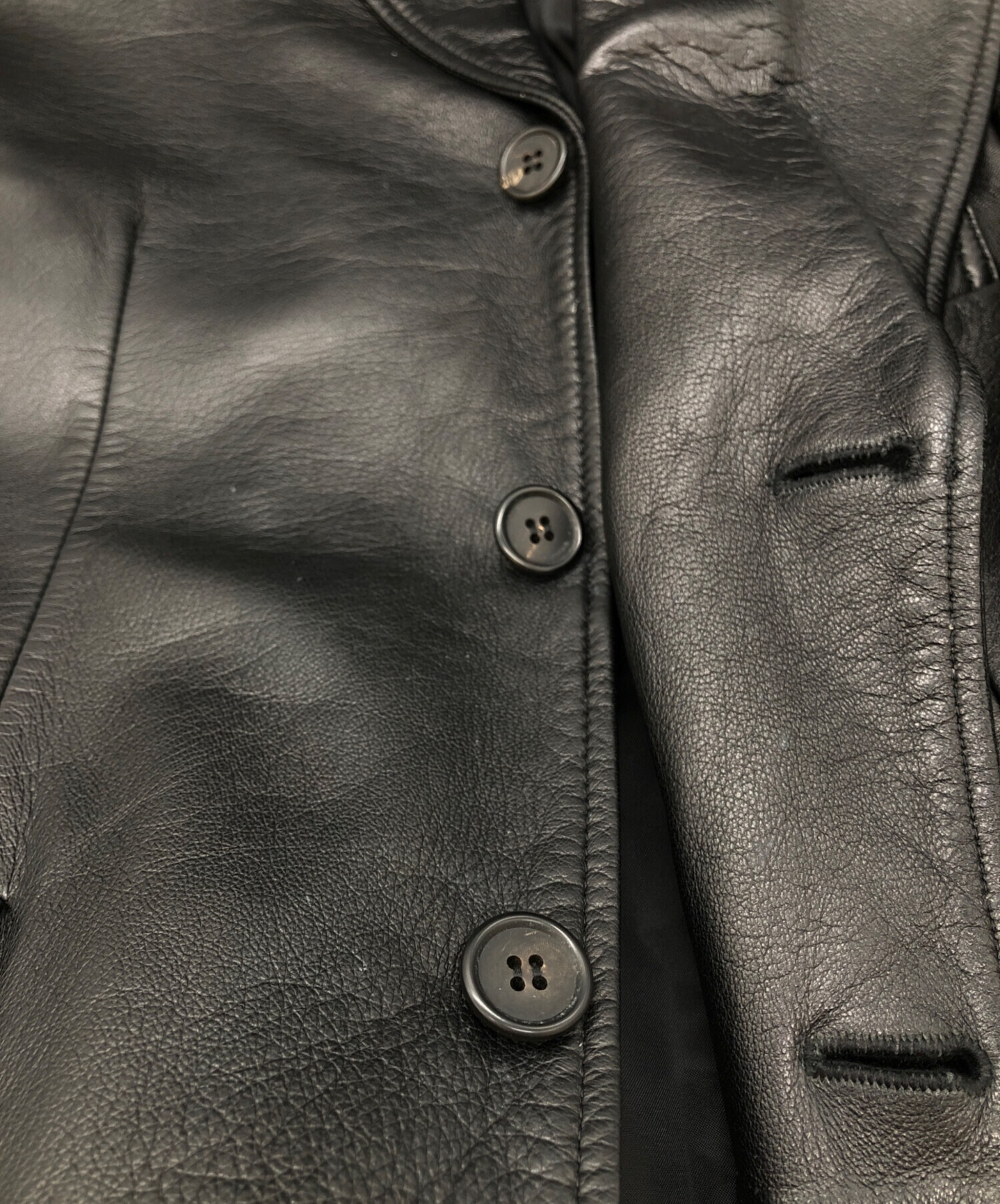 中古・古着通販】PAUL SMITH (ポールスミス) ラムレザー3Bジャケット