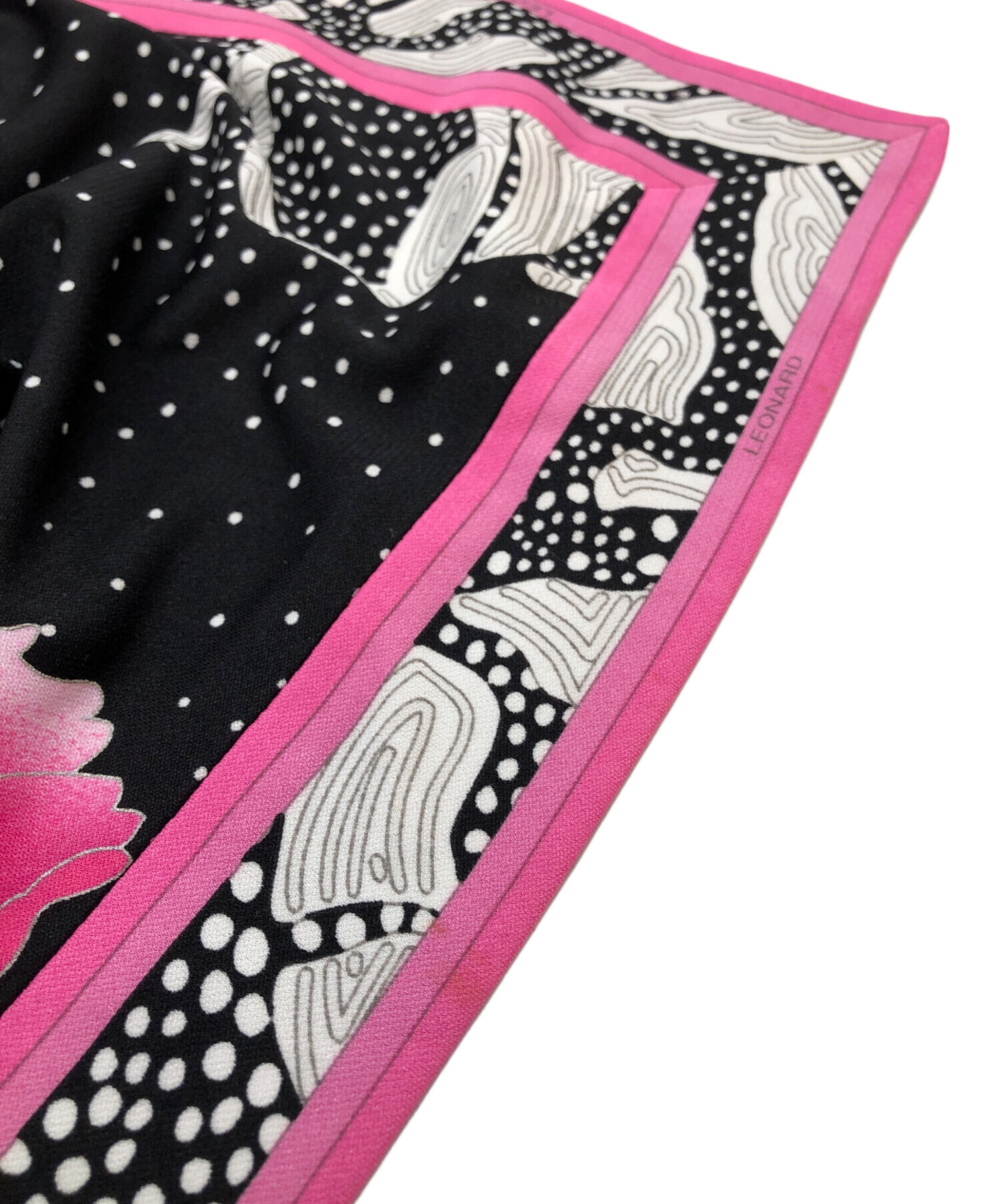 中古・古着通販】LEONARD (レオナール) 総柄ワンピース ピンク サイズ