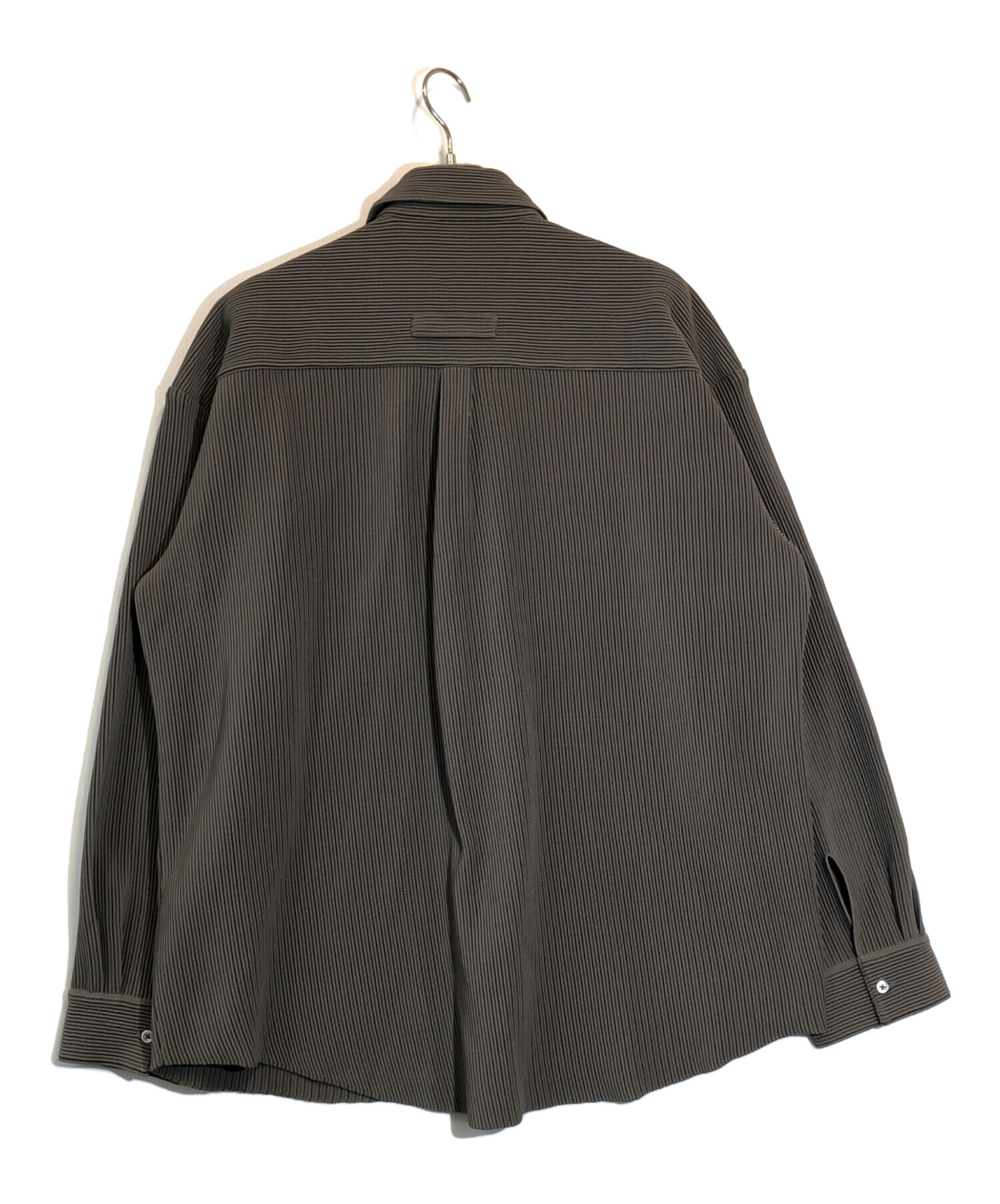stein OVERSIZED GRADATION PLEATS SHIRT