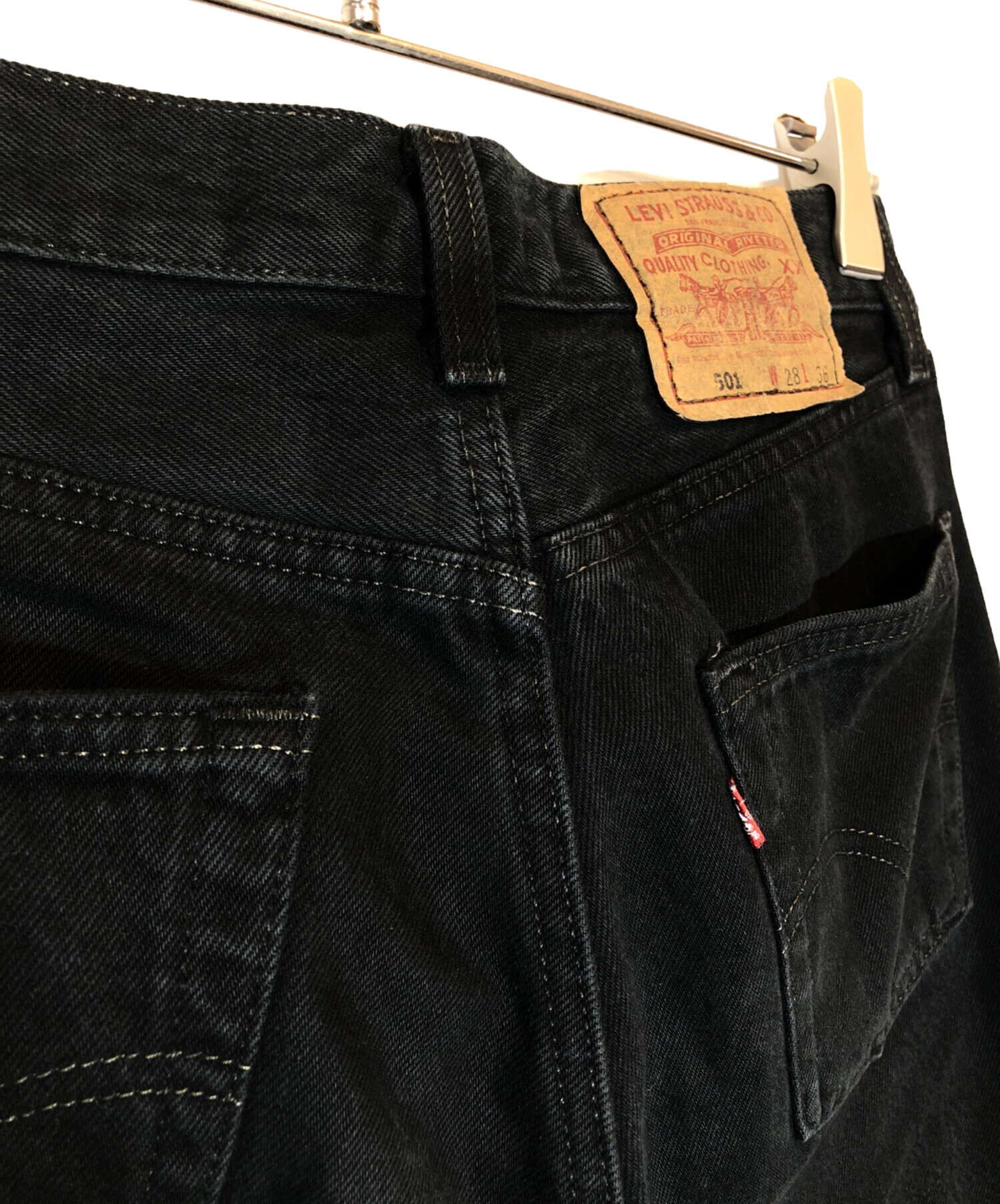 中古・古着通販】LEVI'S (リーバイス) デニムパンツ ブラック サイズ