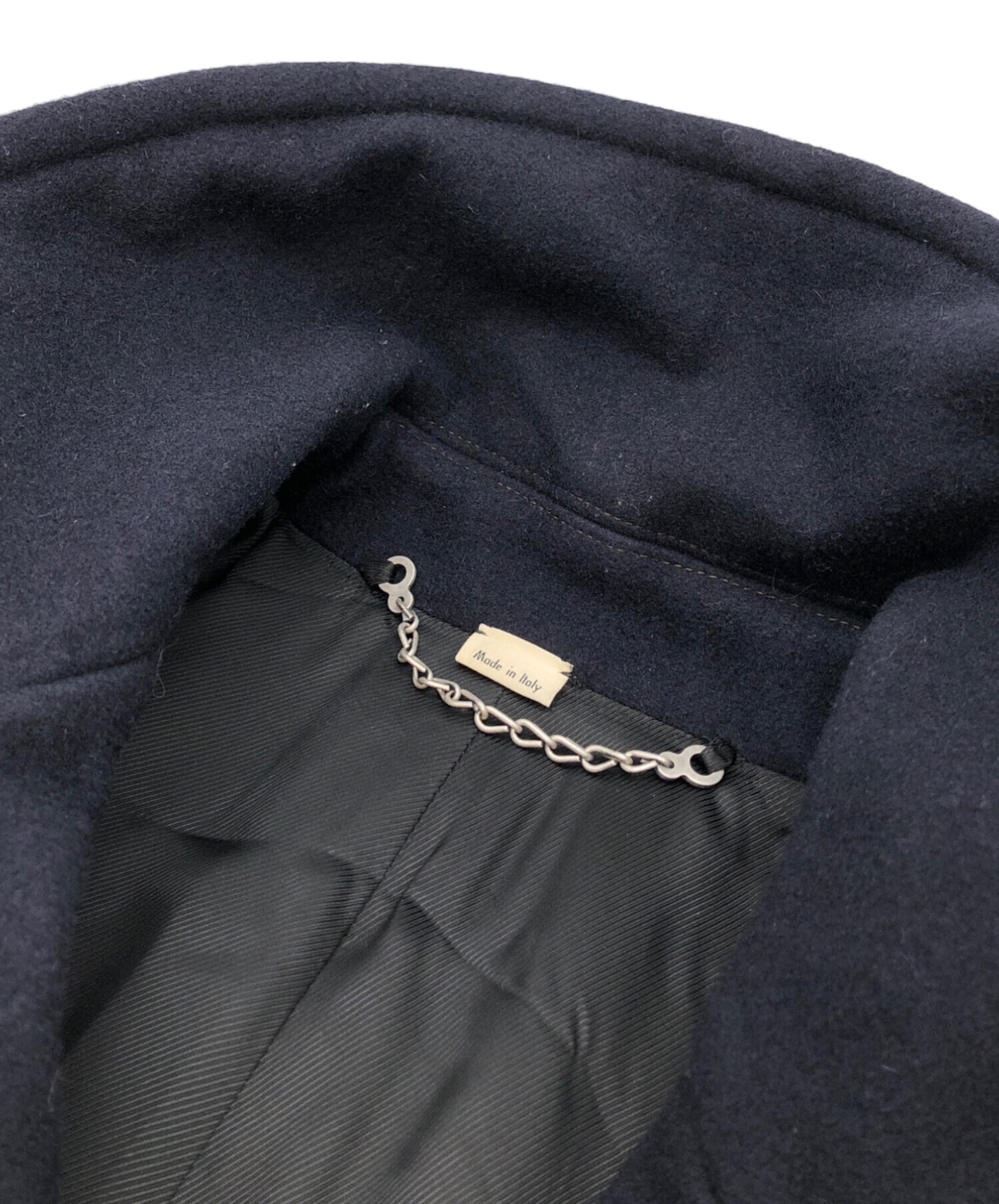 中古・古着通販】GUCCI (グッチ) タイガー刺繍Pコート ネイビー サイズ