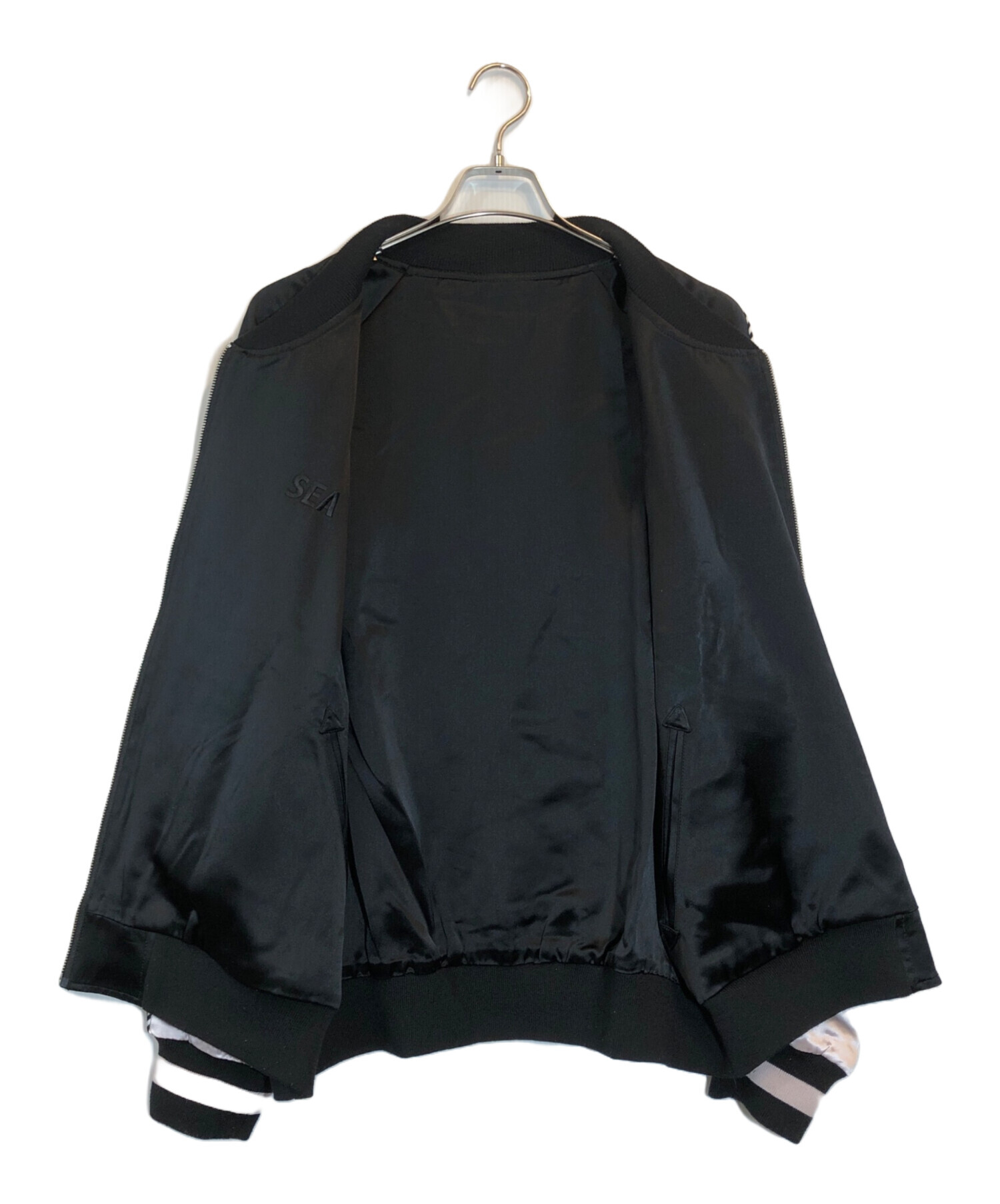 WIND AND SEA スカジャン ブラック ジャケット ブルゾン WIND AND SEA スカジャン ブラック ジャケット ブルゾン
