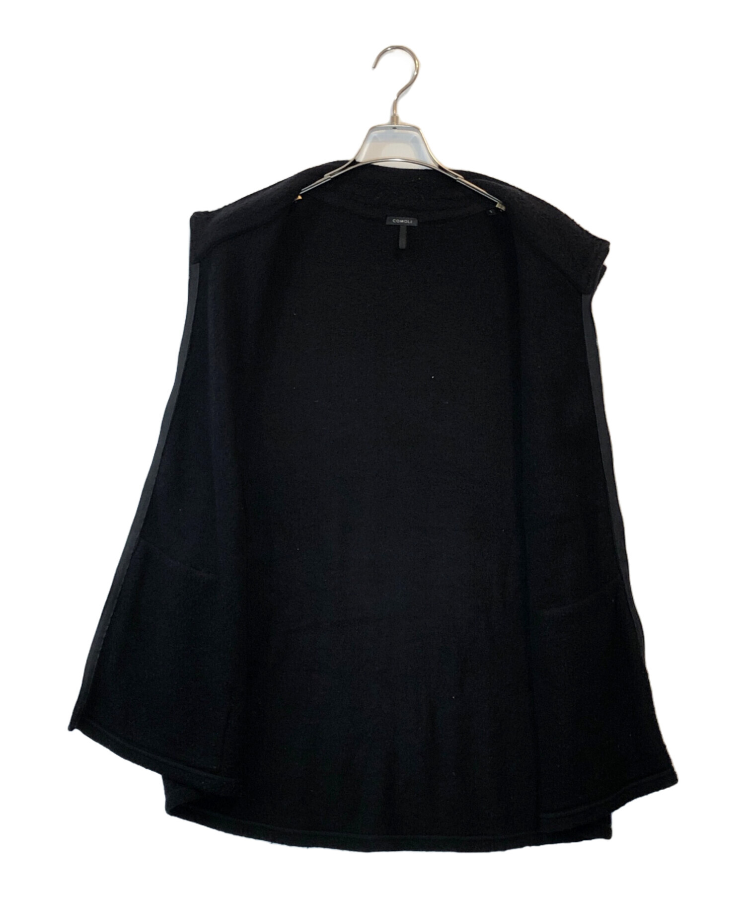 【大幅値下げ中】【COMOLI】シルクフリースベスト（ネイビー） COMOLI (コモリ) シルクフリース ベスト