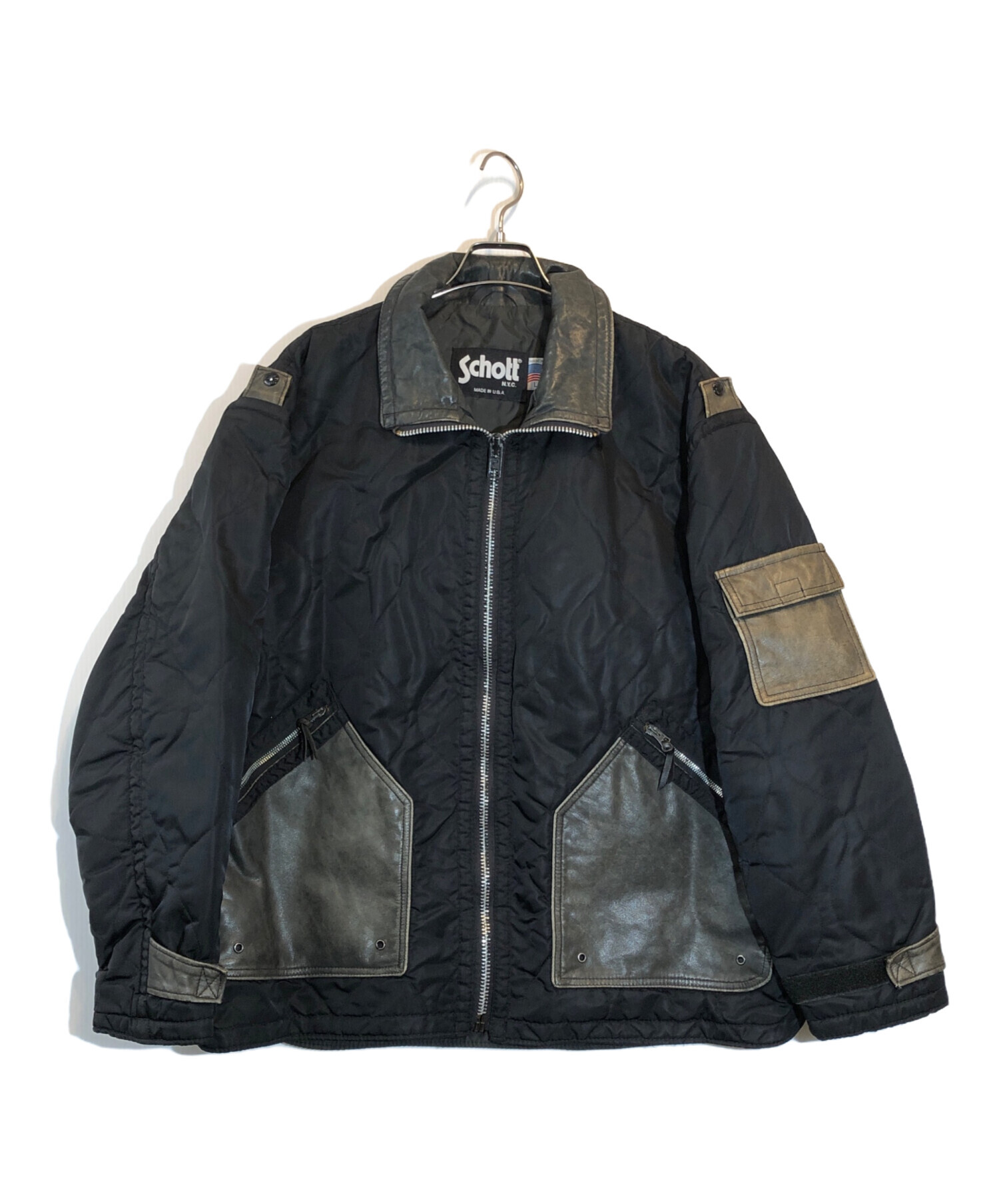 中古・古着通販】shott (ショット) キルティングレザージャケット 