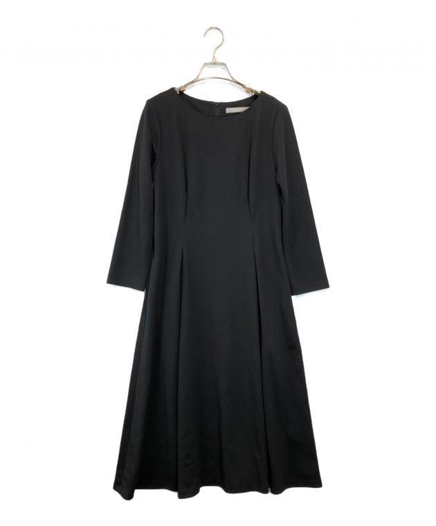 【近年モデル】23SS セオリーリュクス SIGRID ロングワンピース 黒 M 中古・古着通販】theory luxe (セオリーリュクス) 長袖ワンピース