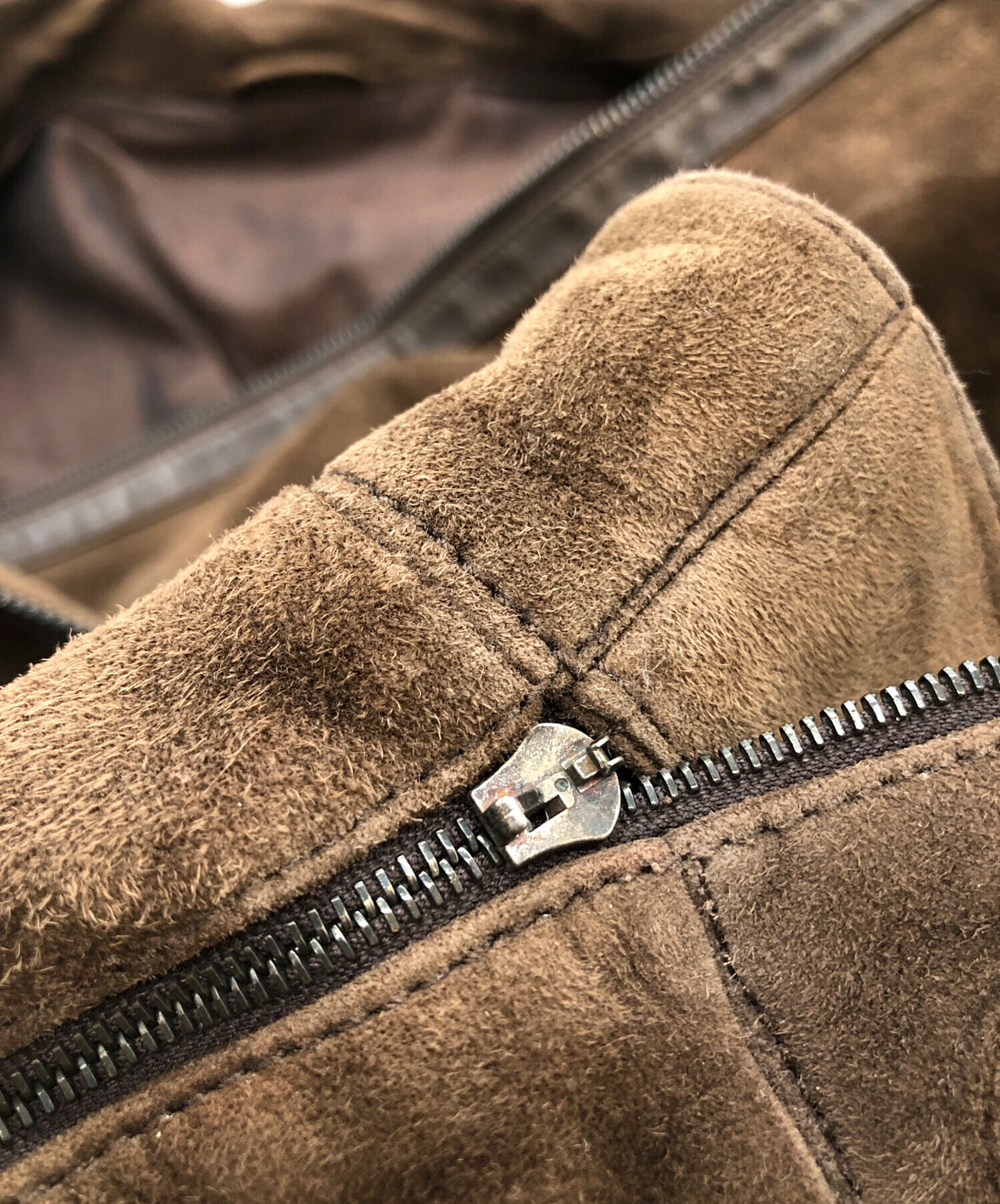 中古・古着通販】dunhill (ダンヒル) ゴートレザージャケット ブラウン