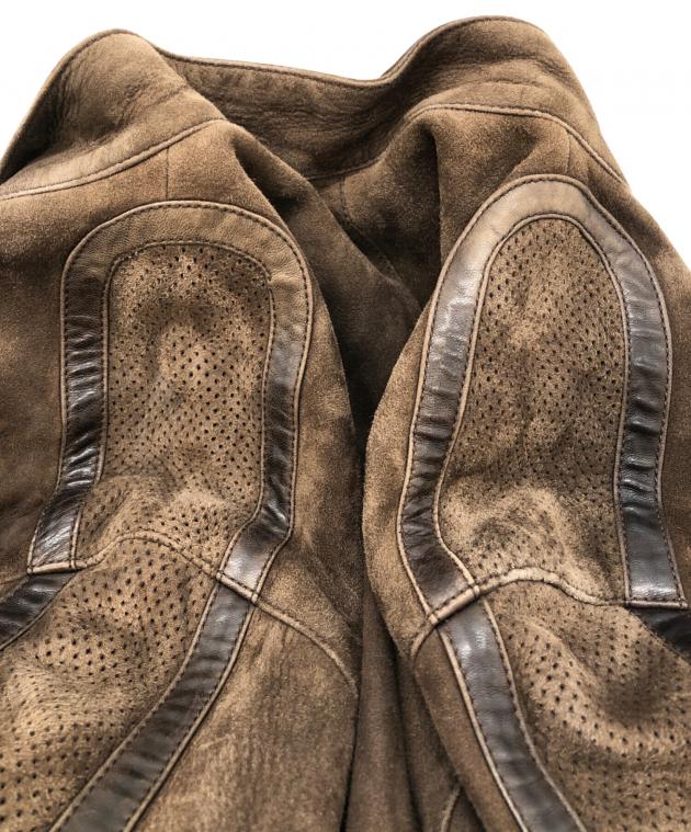 中古・古着通販】dunhill (ダンヒル) ゴートレザージャケット ブラウン