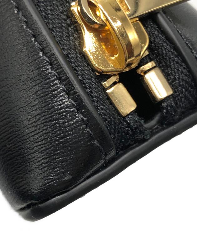 中古・古着通販】CELINE (セリーヌ) トリオンフポーチ ブラック サイズ