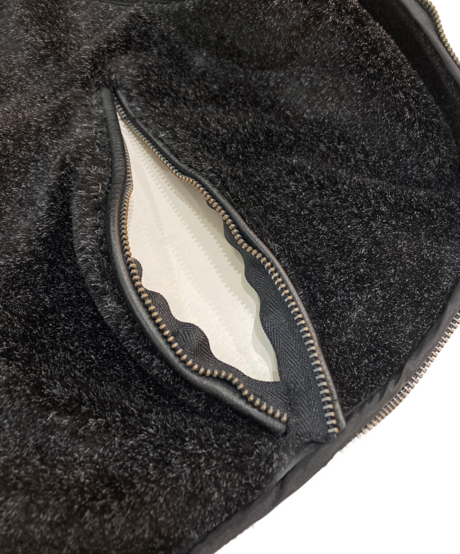 中古・古着通販】GUESS (ゲス) ライナー付レザーカーコート ブラック